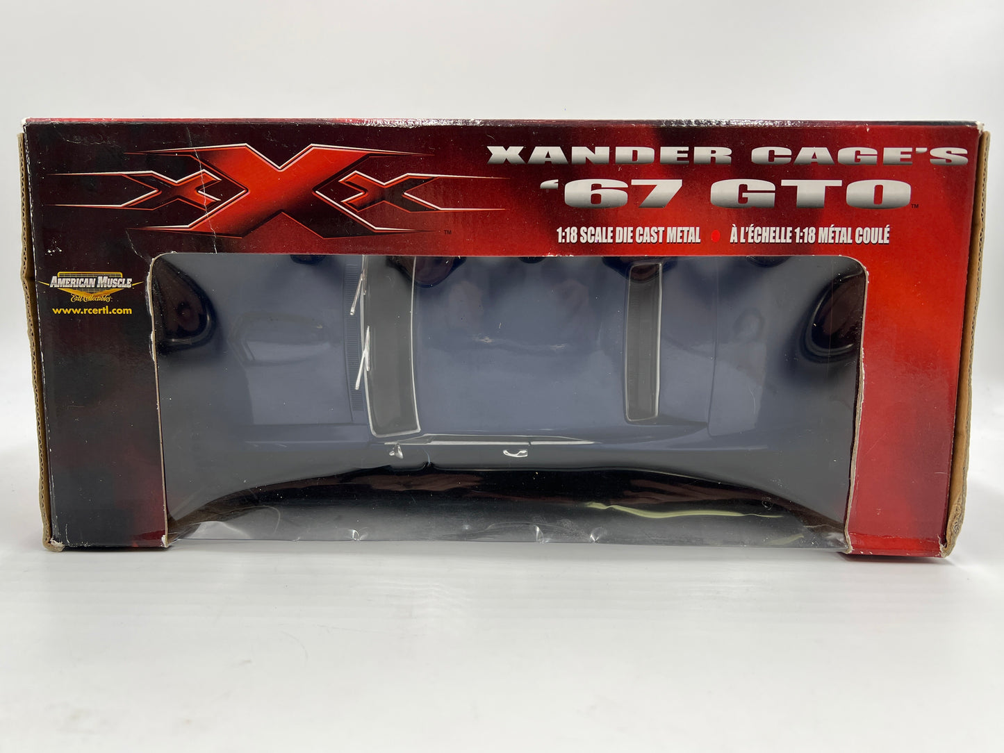 Ertl 1:18 American Muscle Series 1 XXX Xander Gage 67 Pontiac GTO Blue