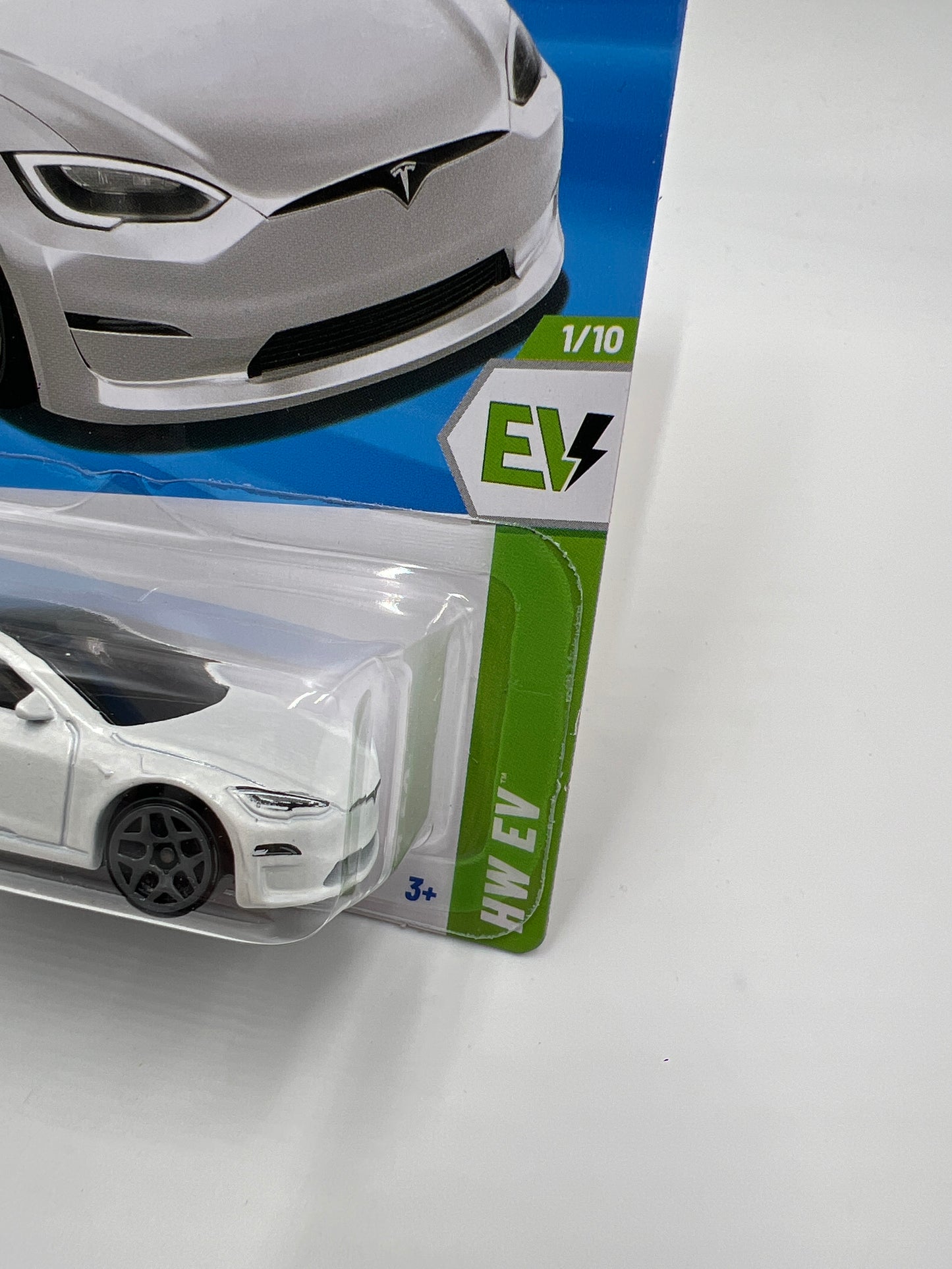 2025 Hot Wheels F Case HW EV #9 Tesla Model S Plaid White 48H
