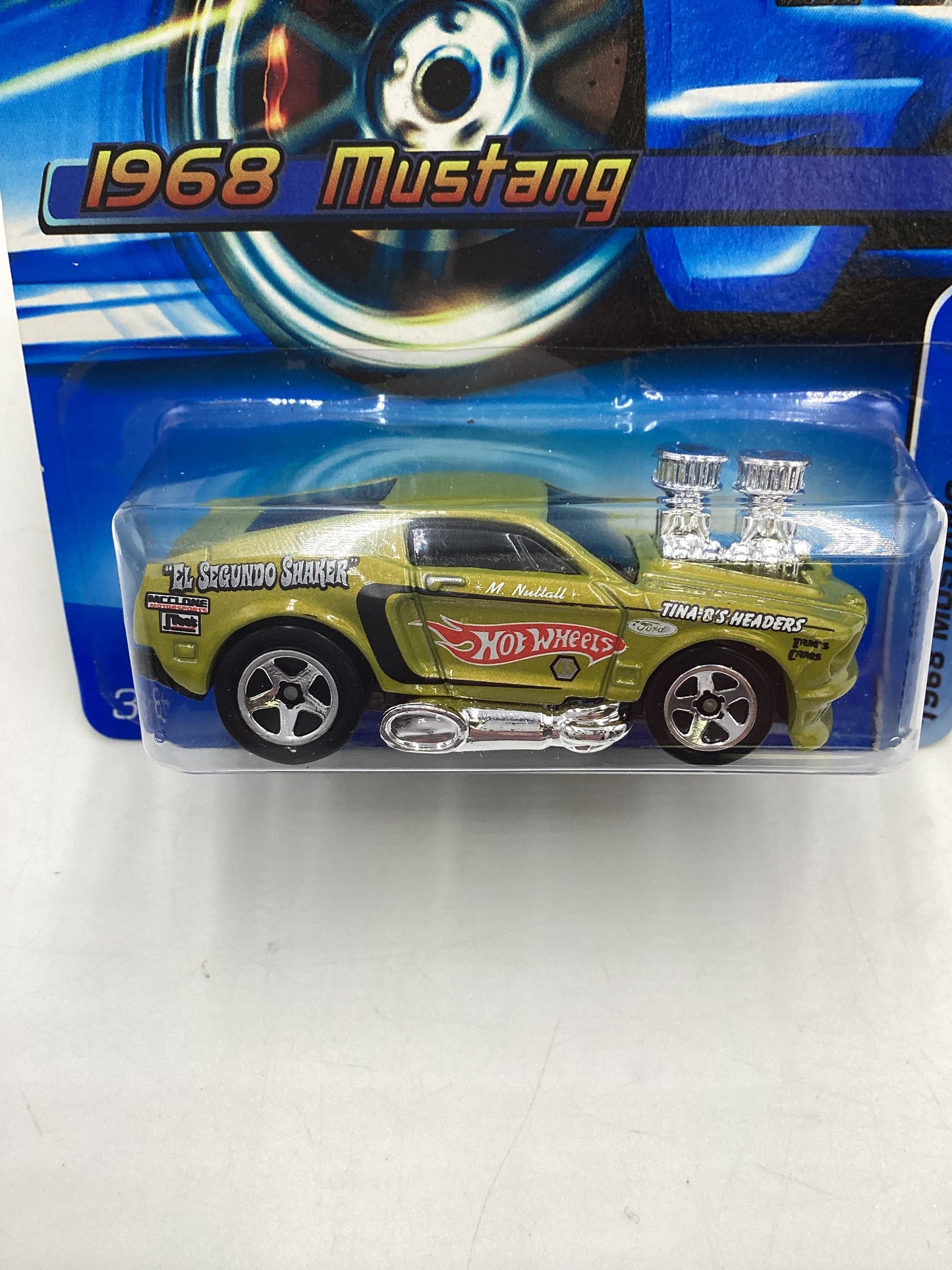 2006 Hot Wheels #128 1968 Mustang Tooned Green 24B