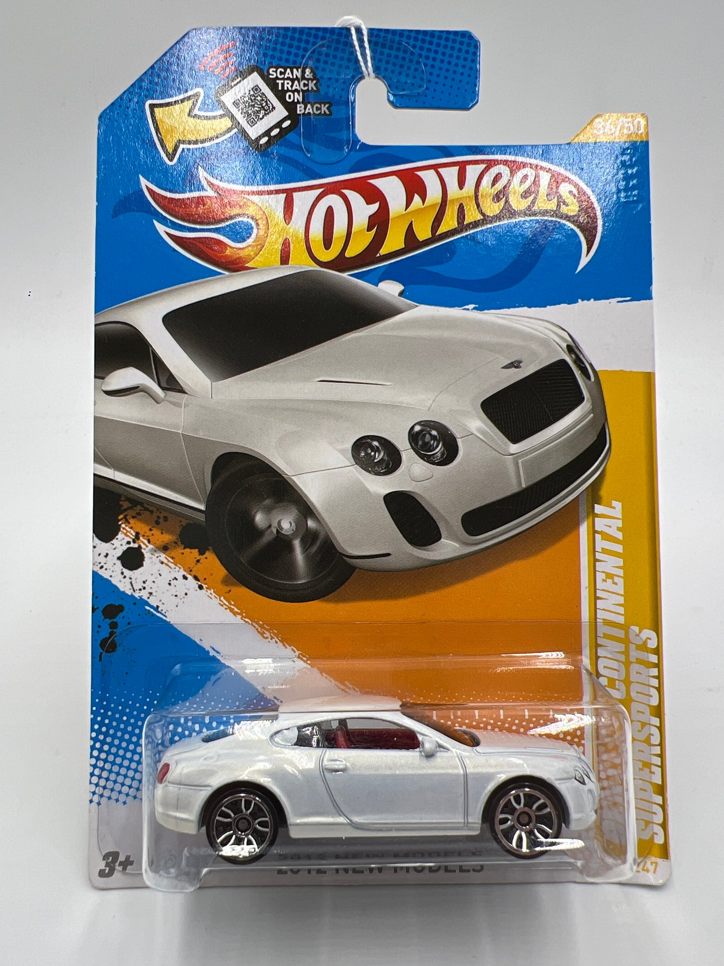 2012 Hot Wheels New Models #36 Bentley Continental Supersports White 62C