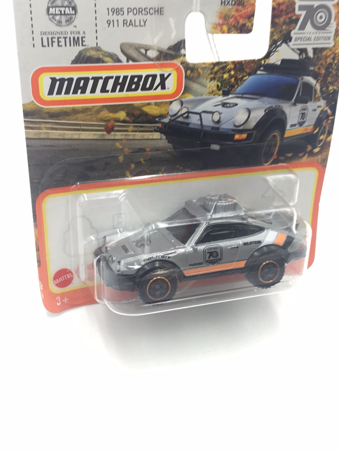 Matchbox #80 1985 Porsche 911 Rally SC Short Card 99i