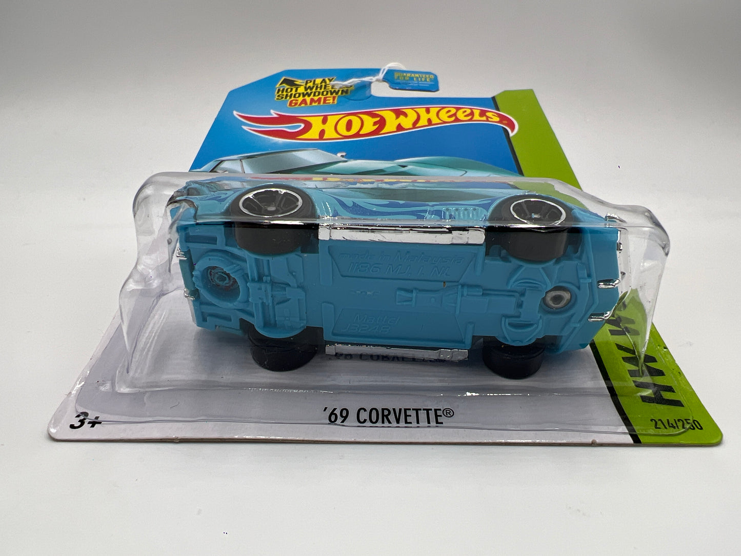 2014 Hot Wheels Kmart Exclusive Workshop #214 69 Corvette Light Blue 235F