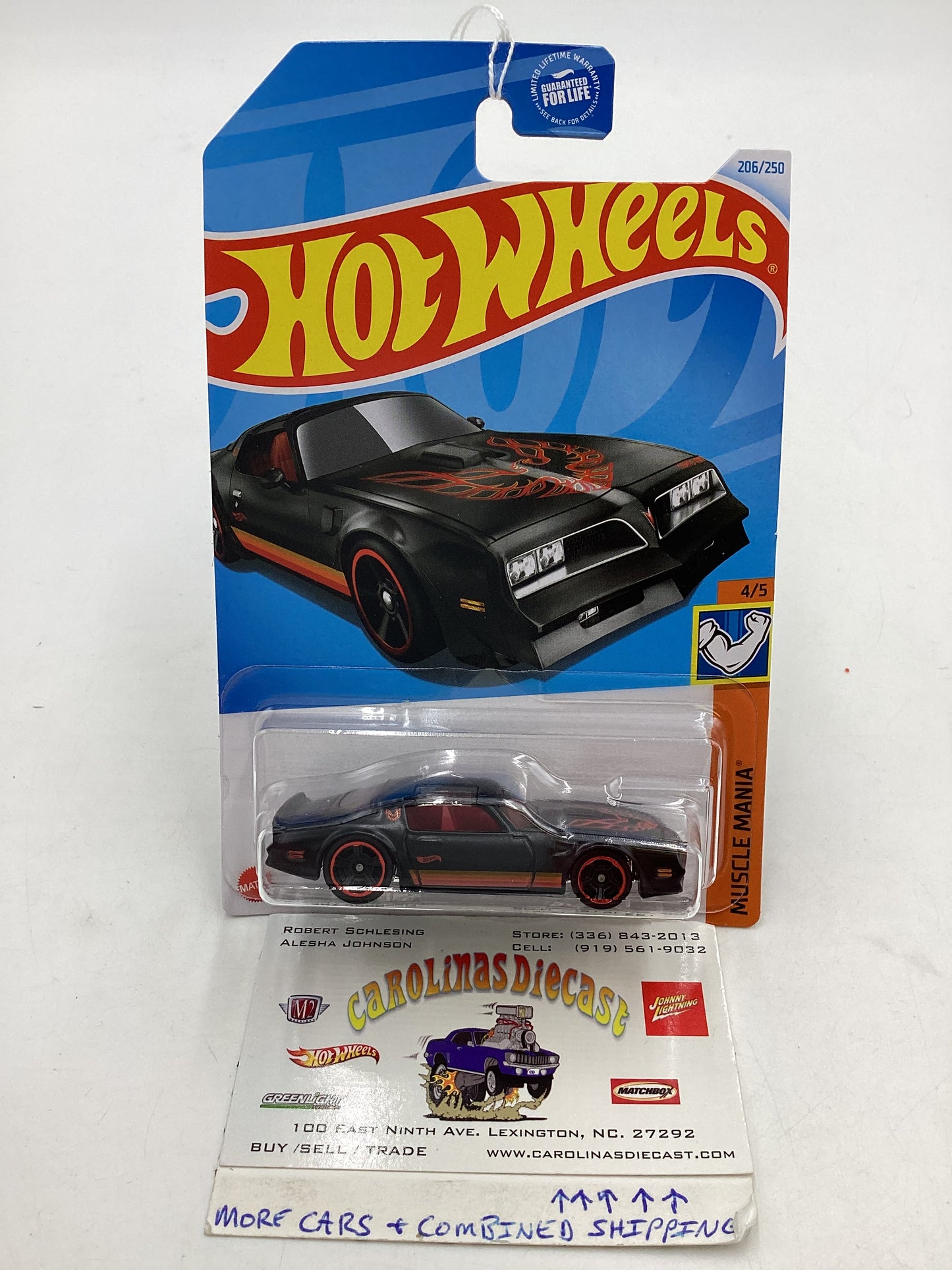 2024 Hot Wheels #206 77 Pontiac Firebird T/A Black 57B