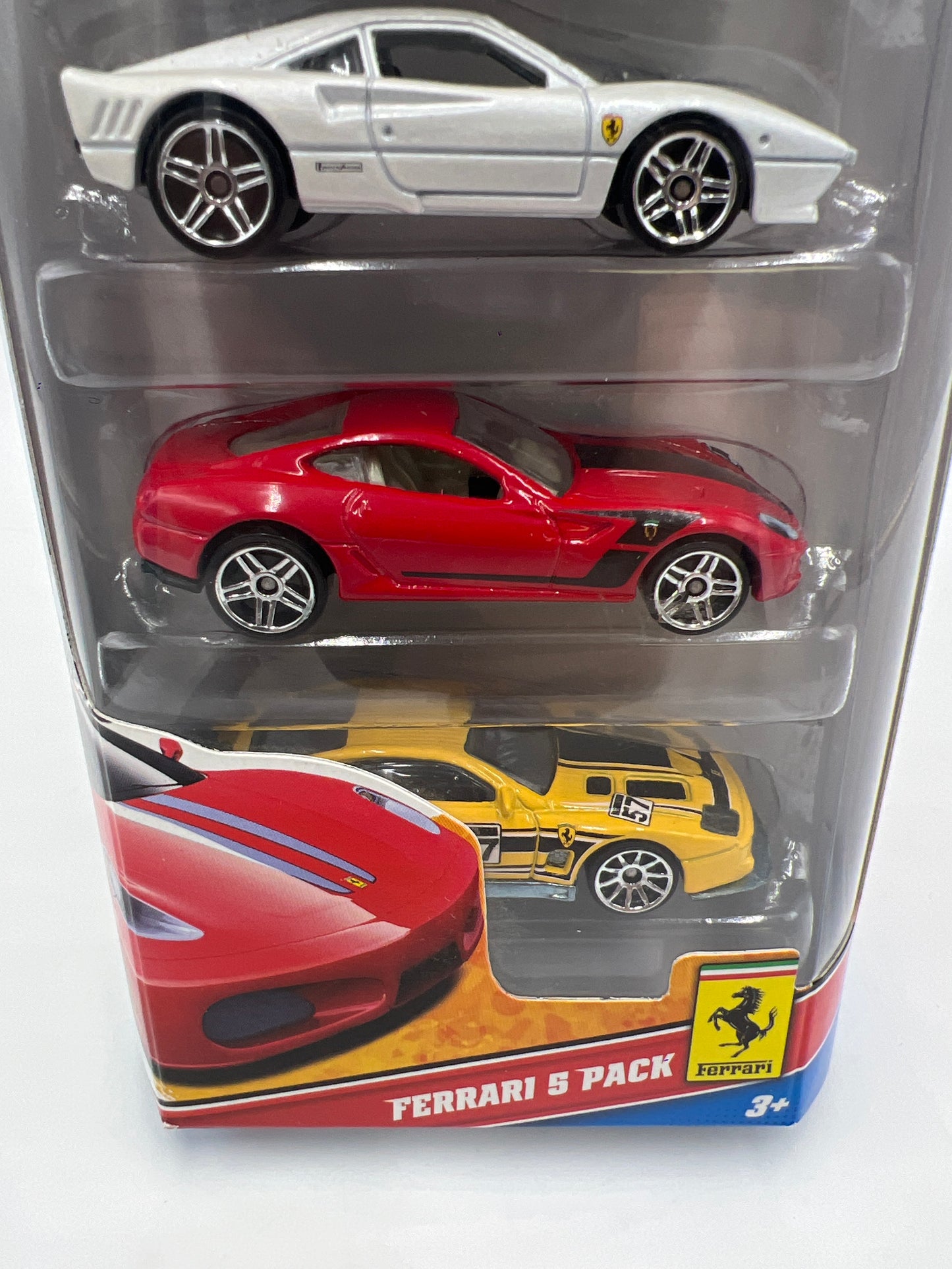 2011 Hot Wheels Ferrari 5 Pack T8629 Ferraris F50, 575 GTC, 430, GTO, 599 GTB