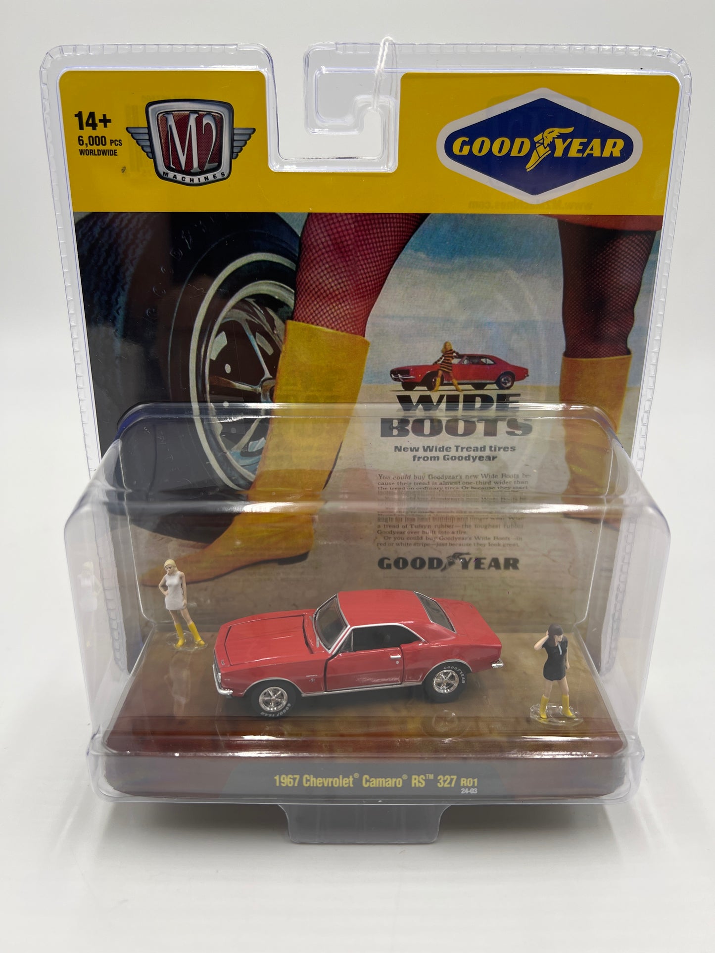 2024 M2 Machines Diorama 1967 Chevrolet Camaro RS 327 R01 199E