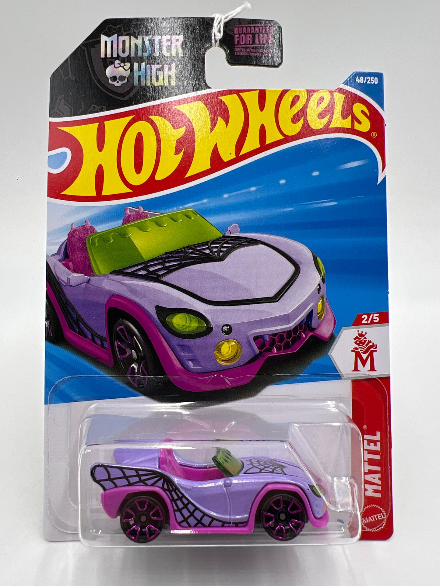 2026 Hot Wheels B Case Mattel #48 Monster High Ghoul Mobile Purple 121A