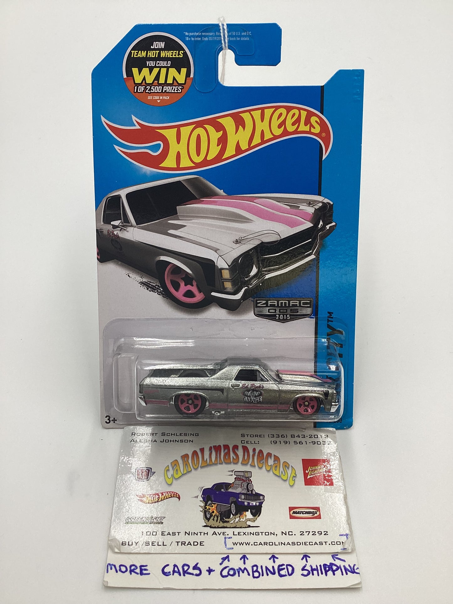 2015 Hot Wheels Zamac 005 #18 71 El Camino 148B