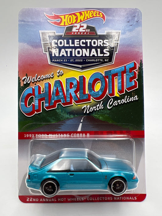 2022 Hot Wheels 22th Collectors Nationals 1993 Ford Mustang Cobra R W/Protector