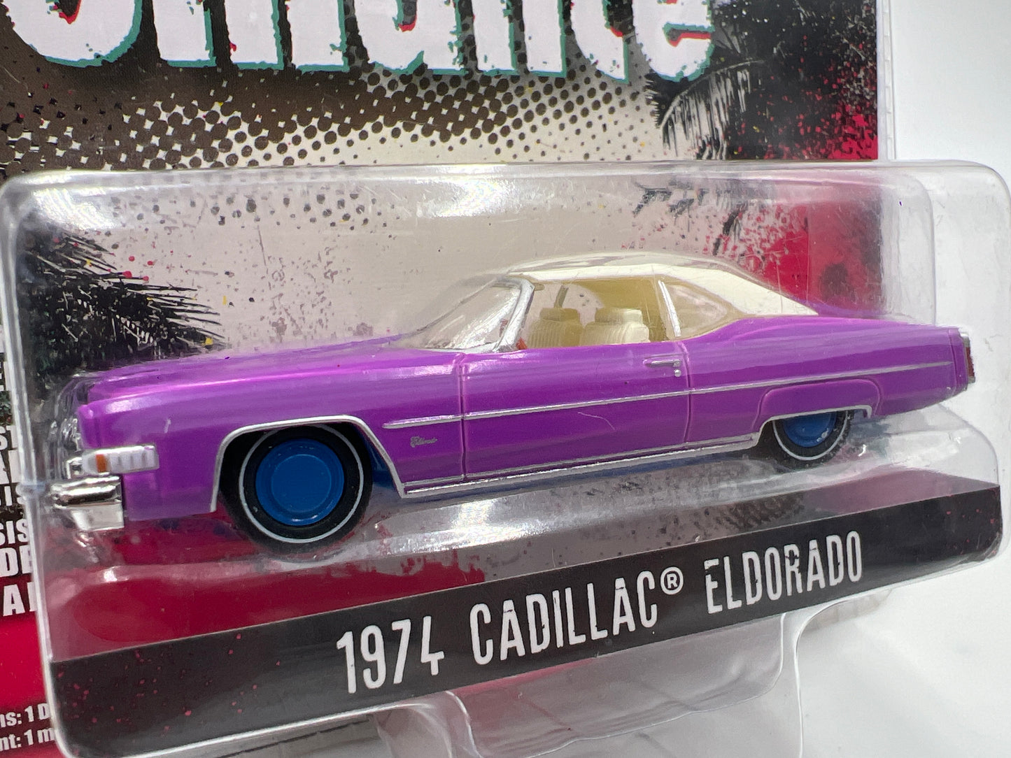 Greenlight Hollywood Series 41 True Romance Walmart CHASE 1974 Cadillac Eldorado Purple