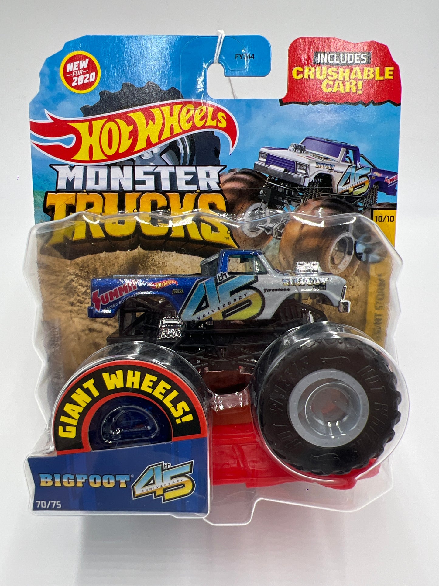 2020 Hot Wheels Monster Trucks Stunt Storm #70 Bigfoot 45th Anniversary 135E
