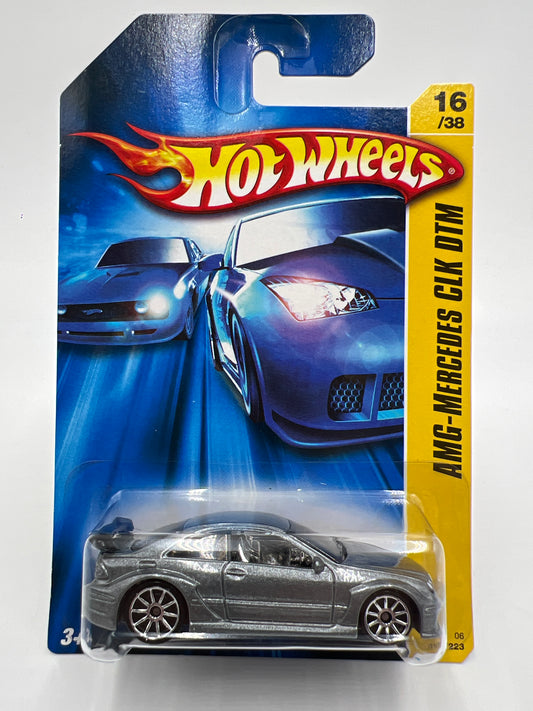Very Rare 2006 Hot Wheels First Editions #16 AMG-Mercedes CLK DTM Silver On 2007 First Editions Card W/Protector VHTF