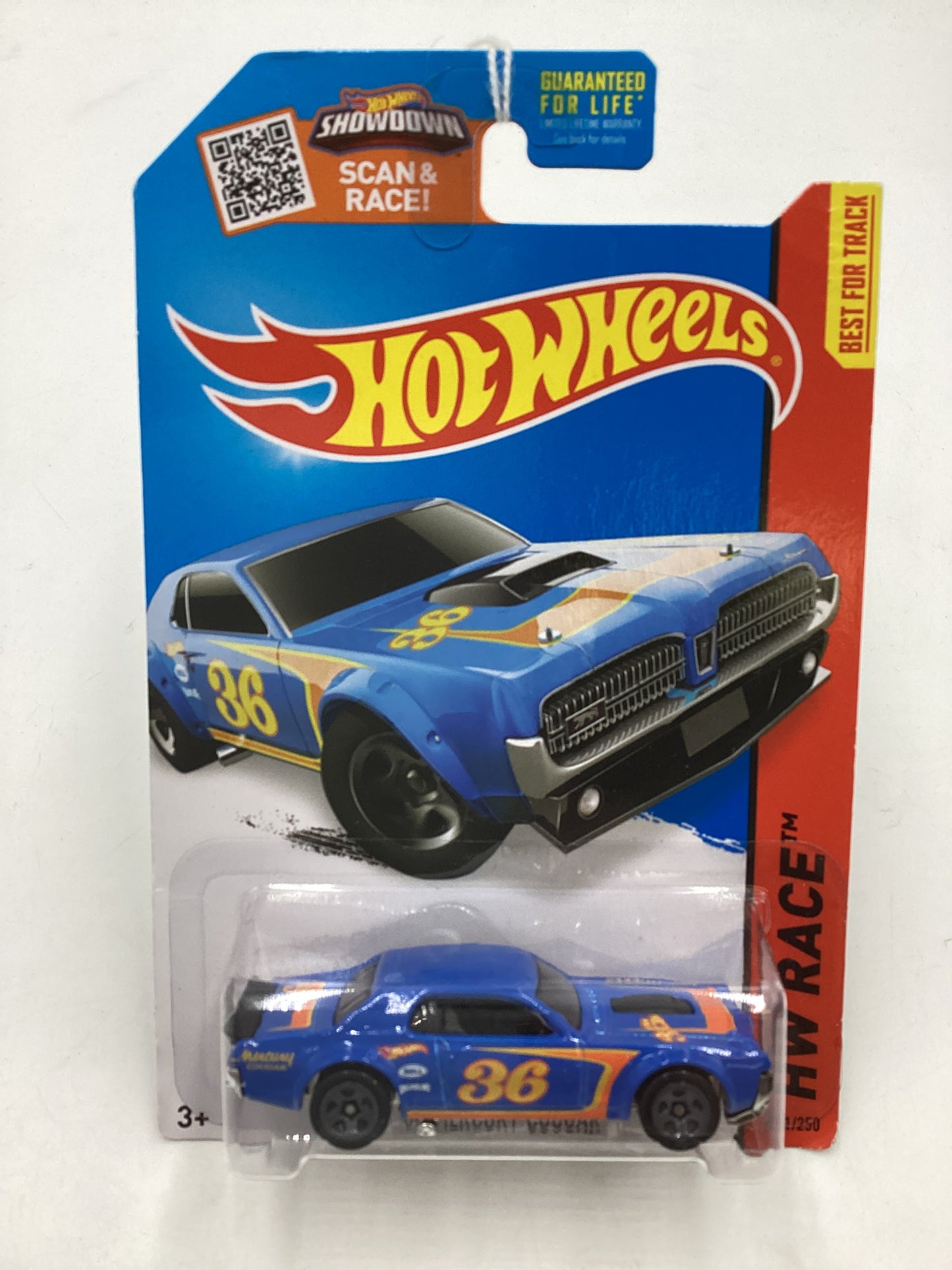 2015 Hot Wheels HW Race #181 68 Mercury Cougar Blue 40B