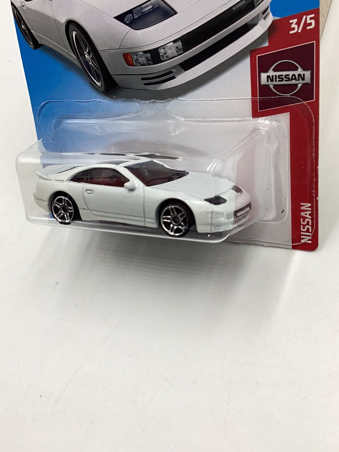 2019 Hot wheels #110 Nissan 300ZX Twin Turbo white bad card see last pic 81F