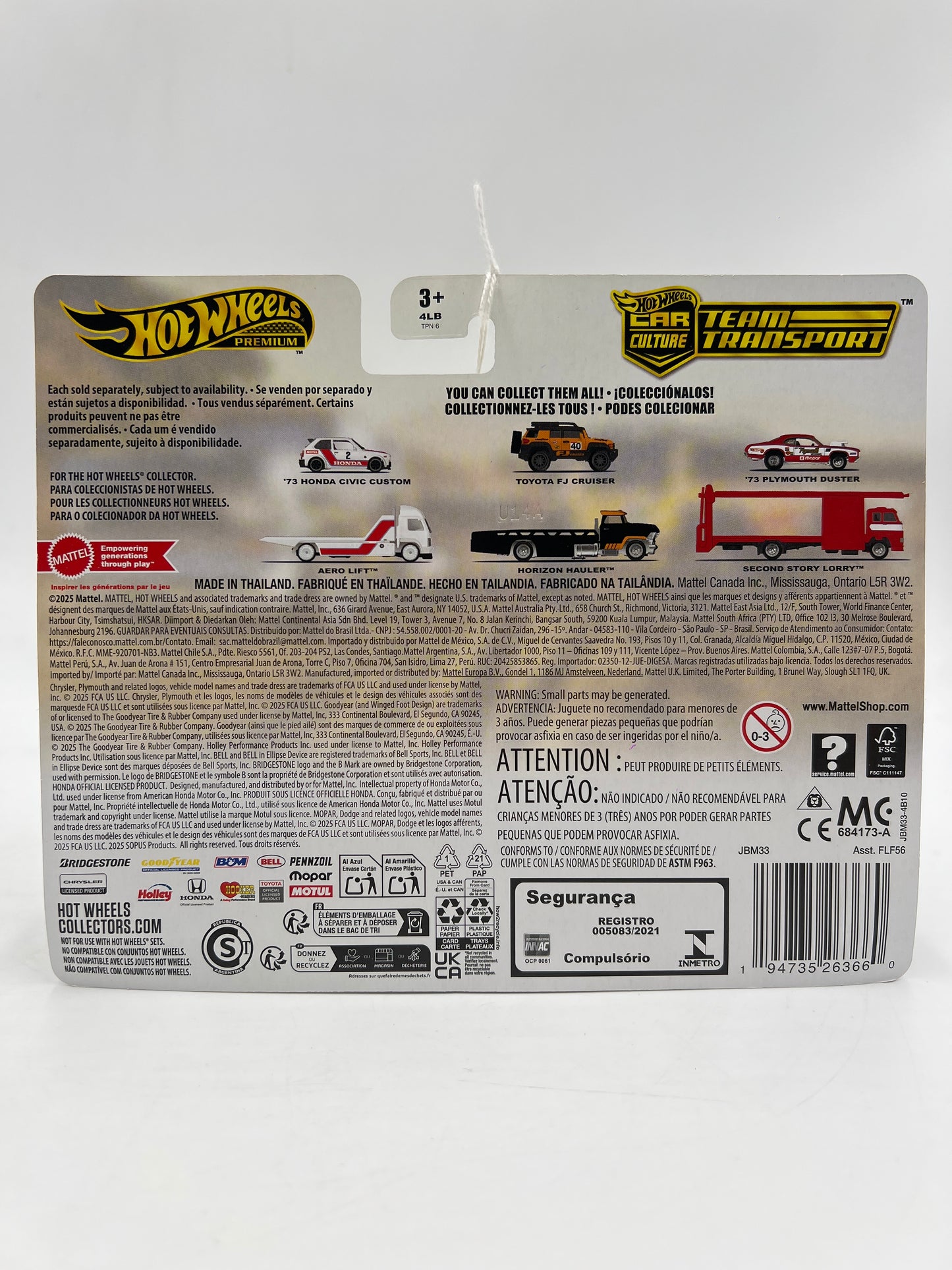 2025 Hot Wheels Car Culture Team Transport #81 Toyota FJ Cruiser & Horizon Hauler 283F