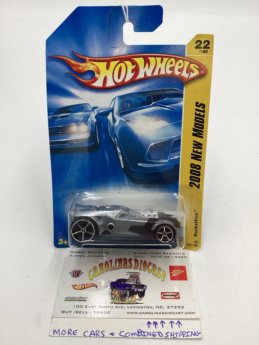 2008 Hot Wheels New Models #22 Rocketfire Gray VV3