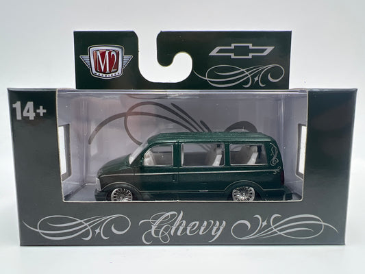 2026 M2 Machines WMTS22 Walmart Exclusive 1995 Chevy Astro Van Dark Green