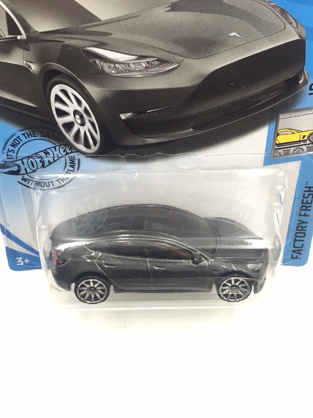 2020 hot wheels #112 Tesla Model 3 gray CC2