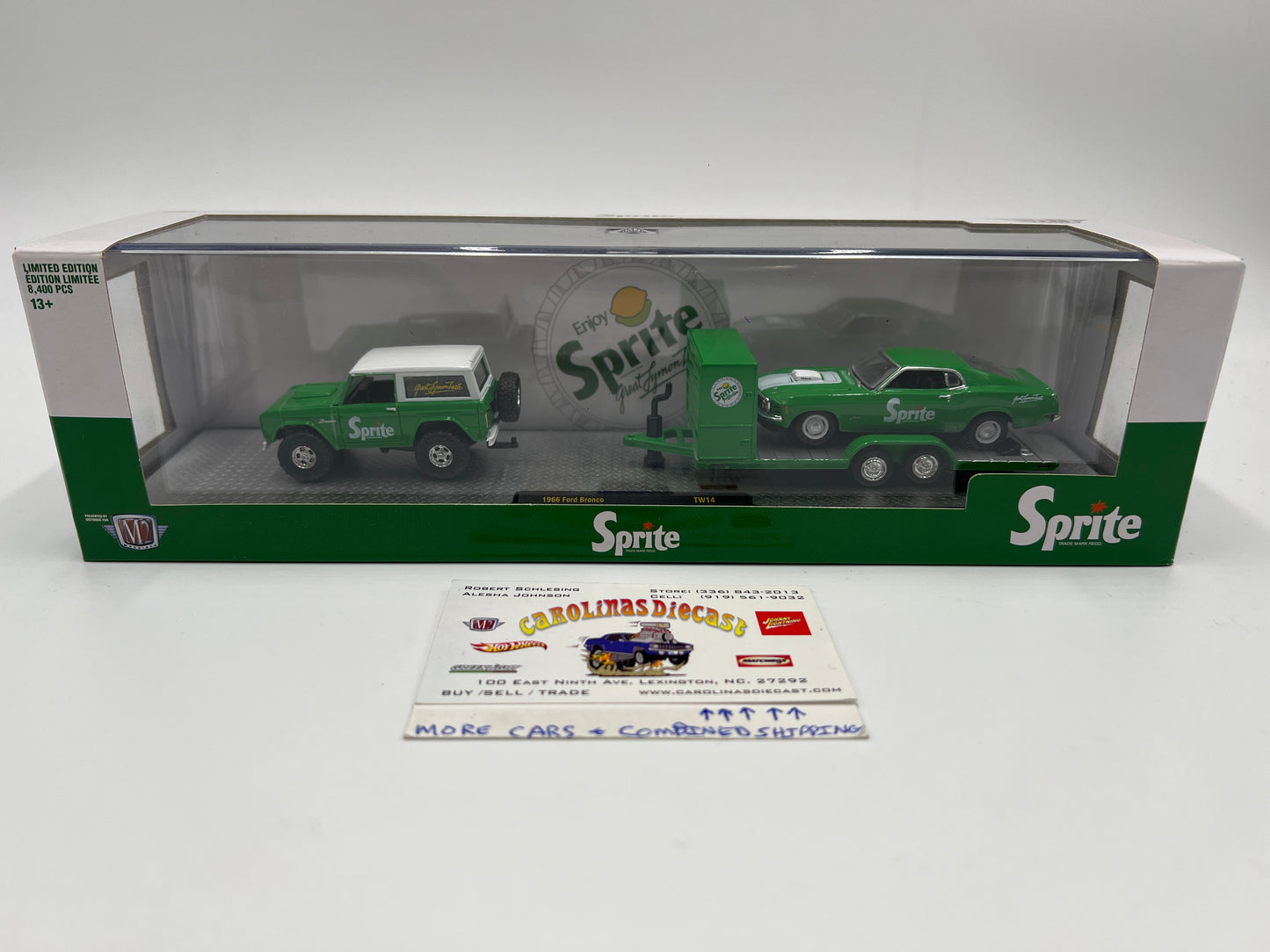 M2 Machines Auto Haulers Sprite 1966 Ford Bronco & 1970 Ford Mustang 428 SCJ TW14