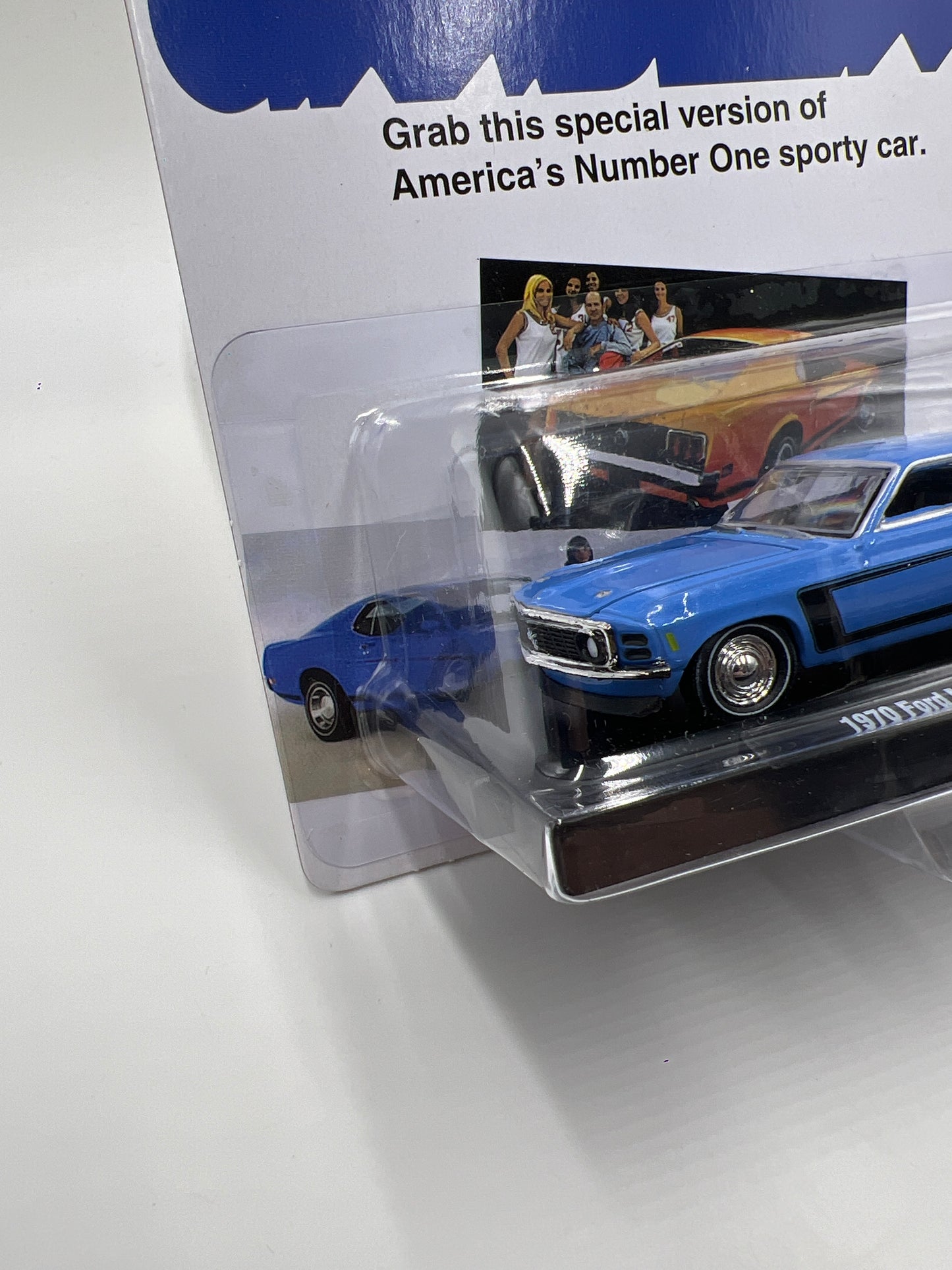 M2 Machines Auto-Drivers 1970 Ford Mustang Grabber Blue R122 189E