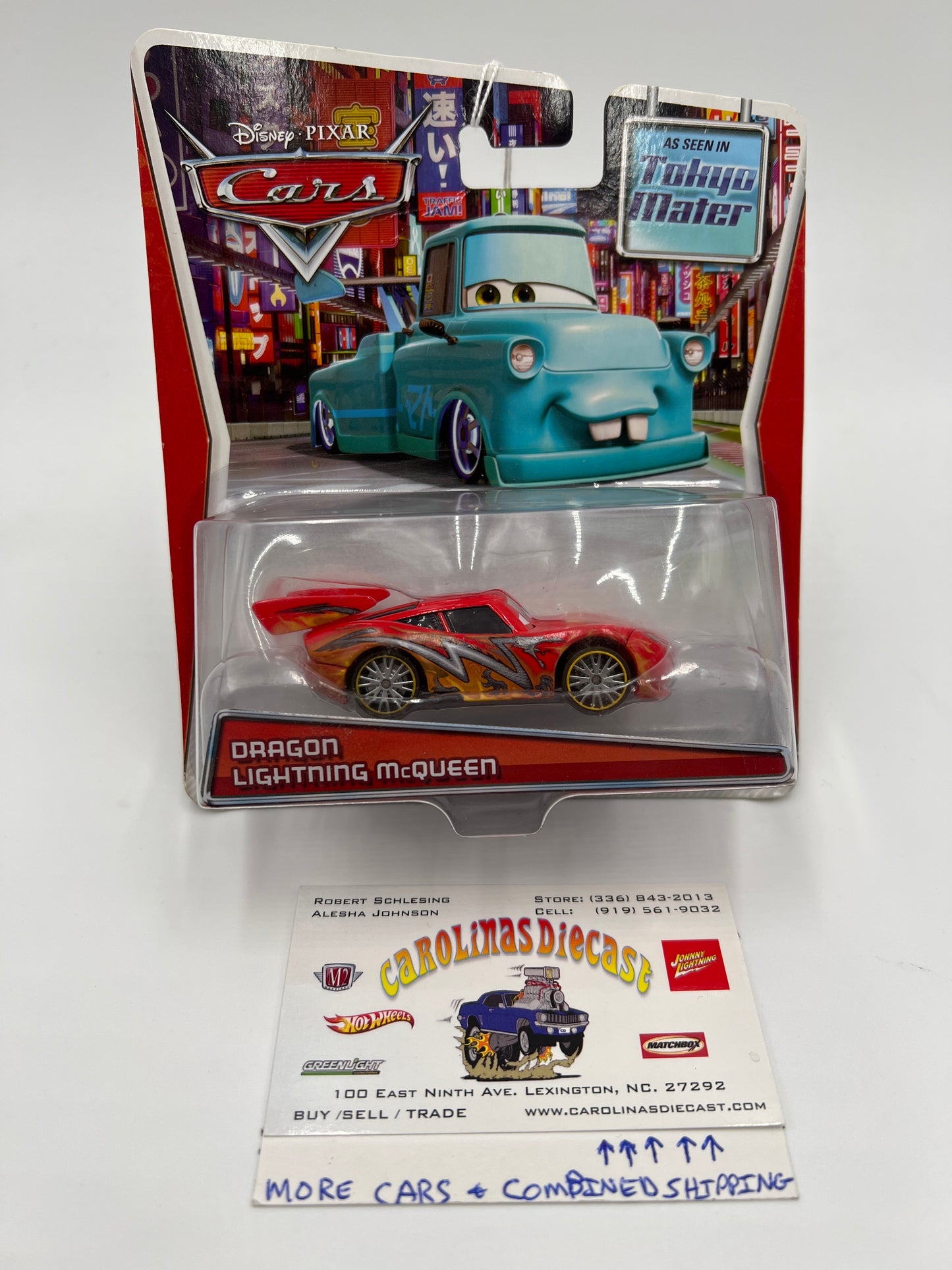 Disney Pixar Cars Tokyo Mater Dragon Lightning McQueen Red HTF