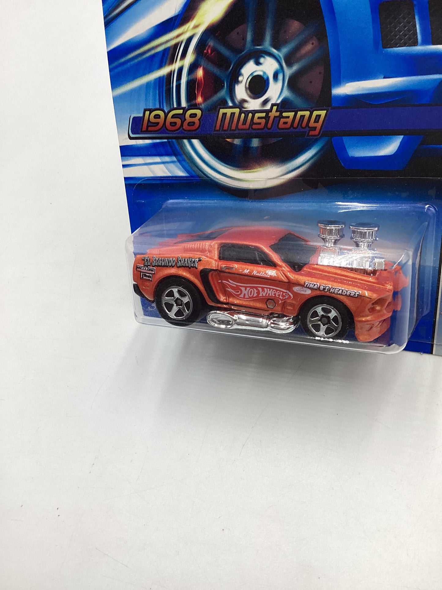 2006 Hot Wheels #128 1968 Mustang Tooned Orange 24B