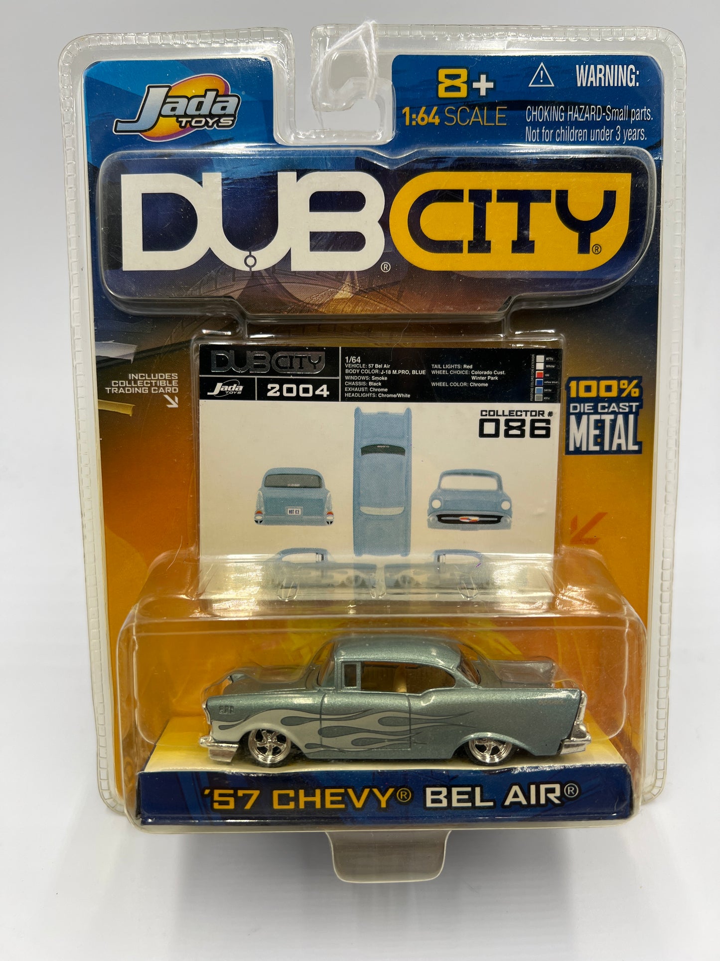 Jada Dub City #86 57 Chevy Bel Air Light Blue 184E