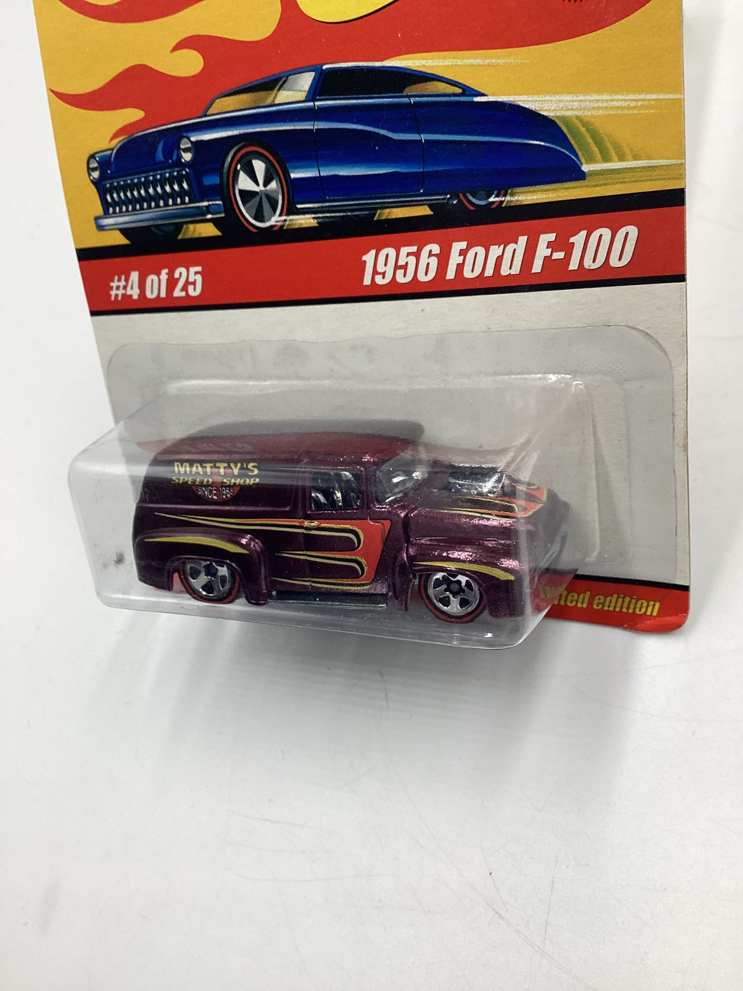 Hot Wheels Classics Series 1 #4 1956 Ford F-100 Purple