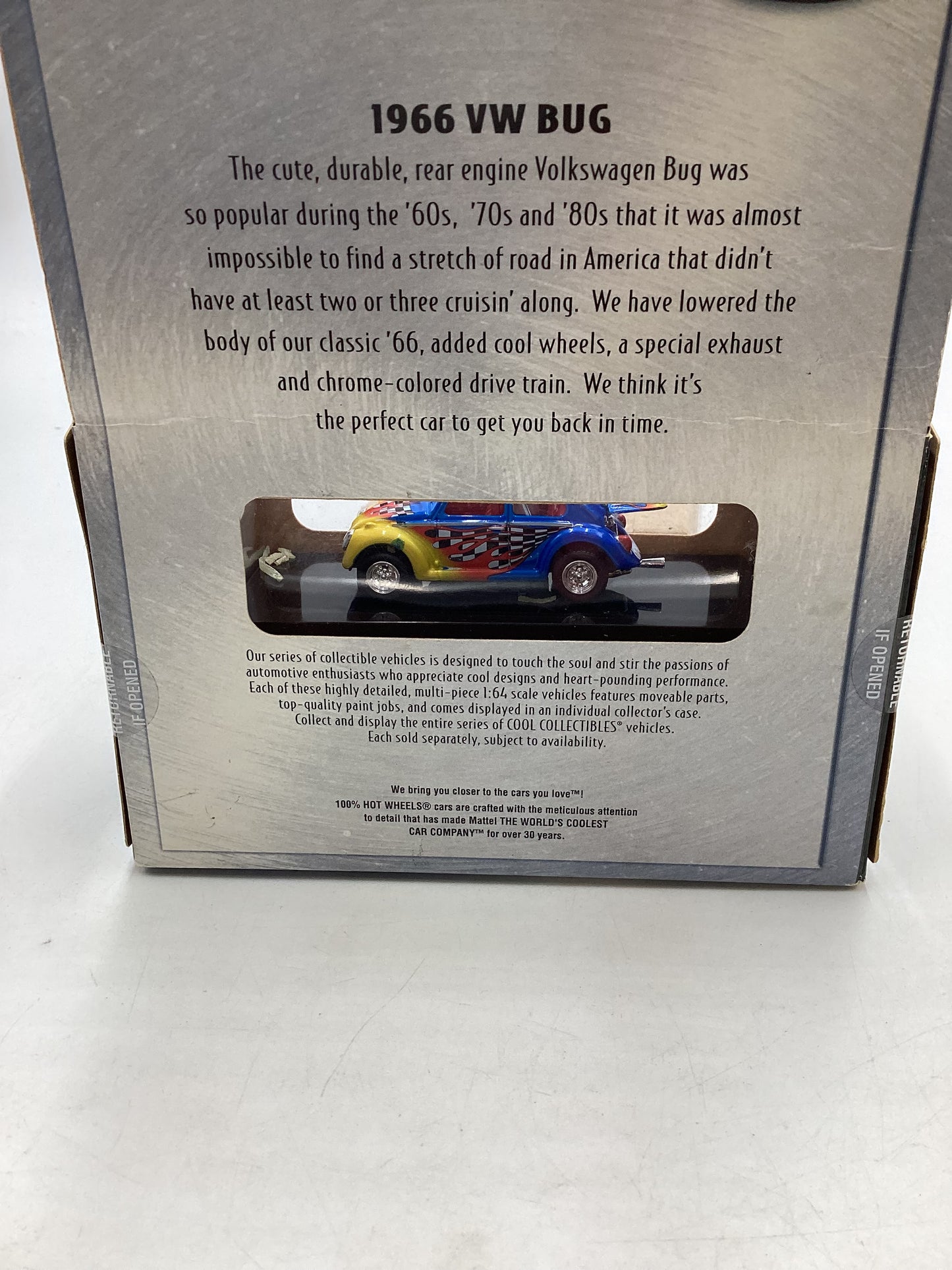 Hot Wheels 100% Black Box VW Bug Blue