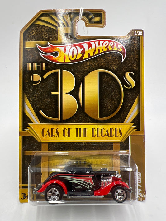 Hot Wheels Cars of the Decades The 30s #2 34 Ford Black 162B