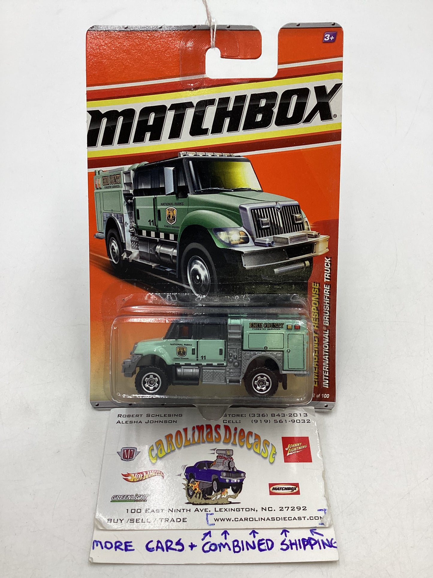 Matchbox Emergency Response International Brushfire Truck national parks