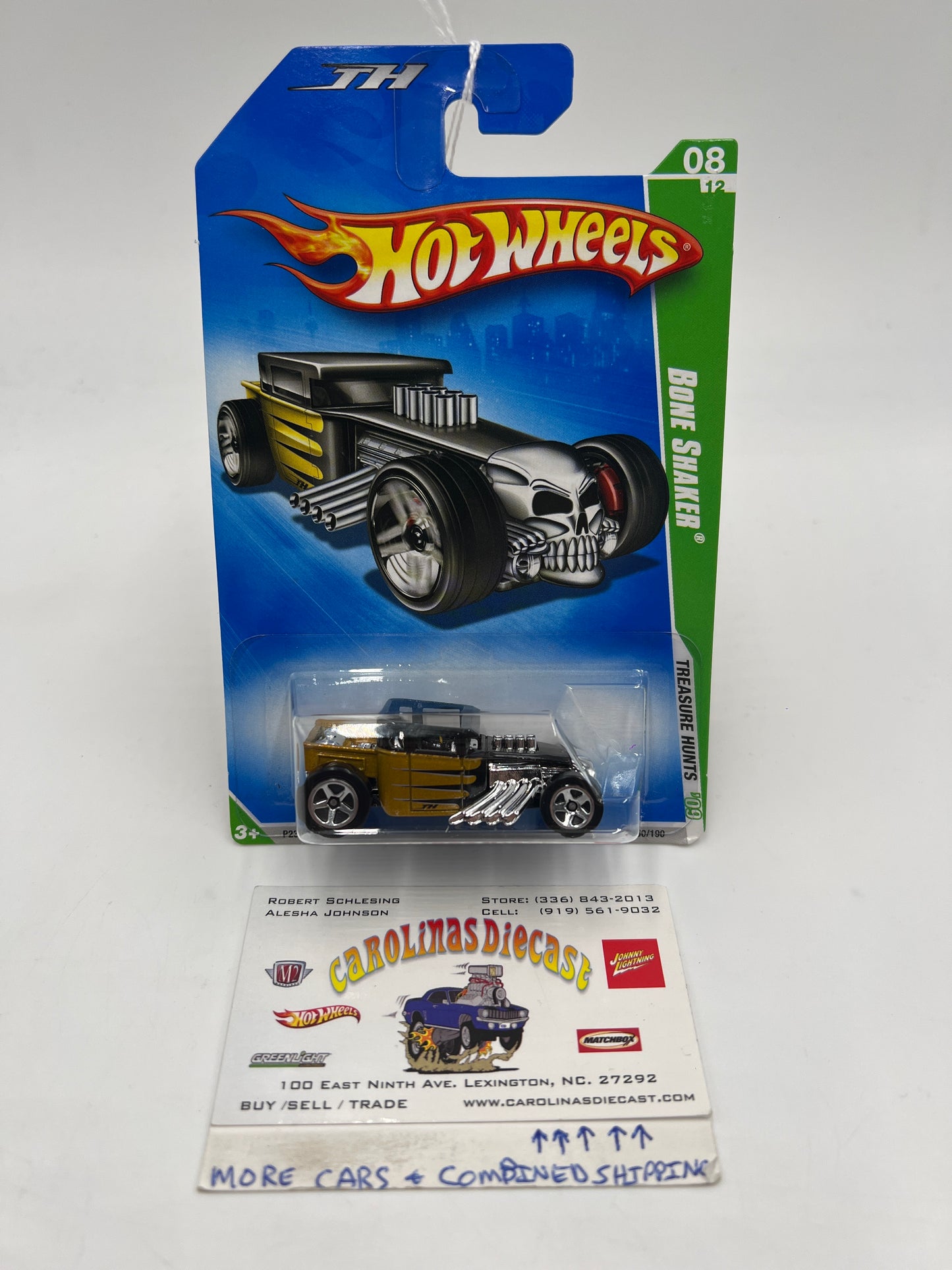 2009 Hot Wheels Treasure Hunts #50 Bone Shaker Gold/Black