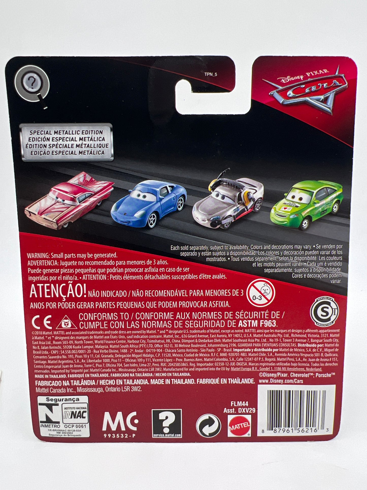 Disney Pixar Cars Scavenger Hunt Metallic Rex Revler 141C