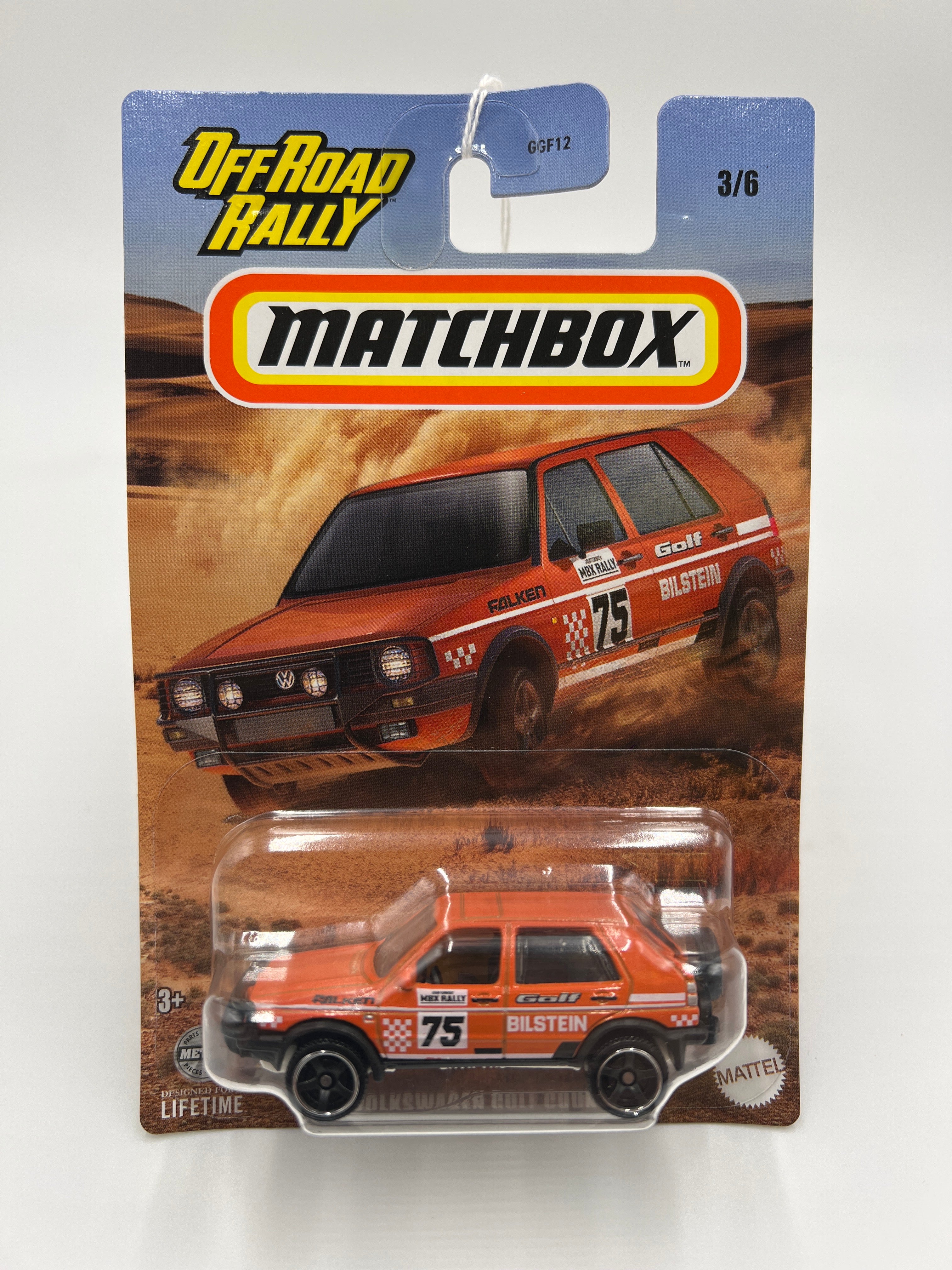 2024 Matchbox Off Road Rally #3 90 Volkswagen Golf Country Orange