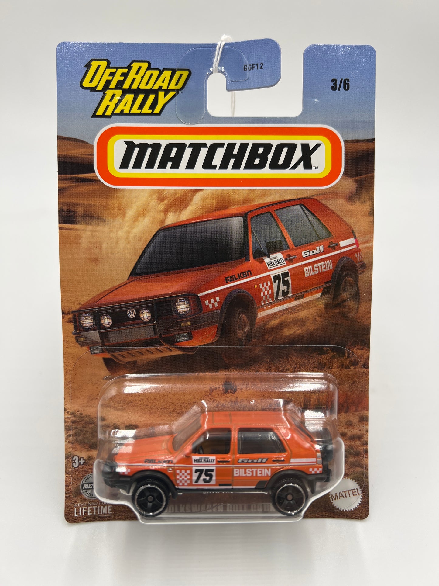 2024 Matchbox Off Road Rally #3 90 Volkswagen Golf Country Orange 161K