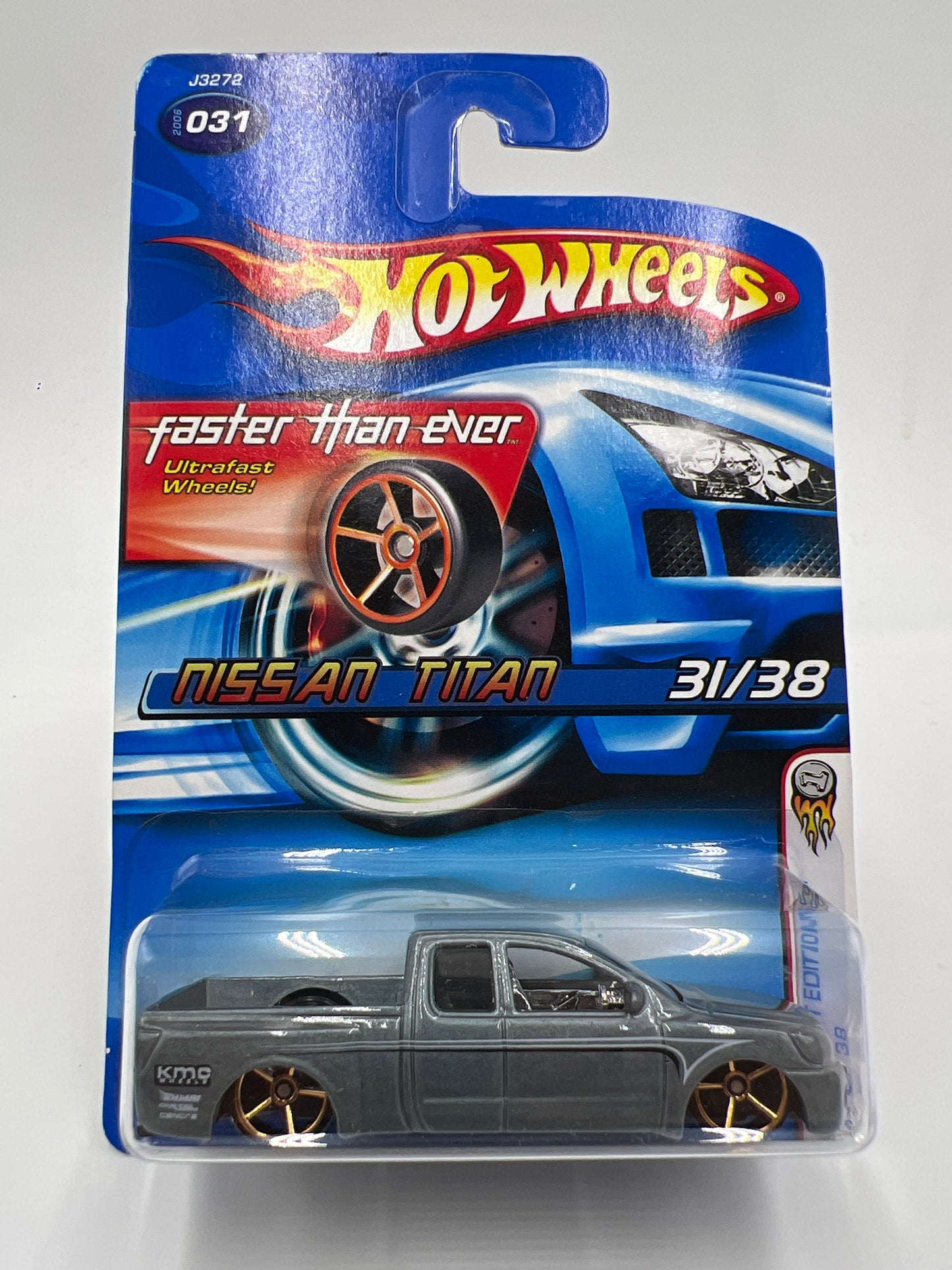 2006 Hot Wheels First Editions #31 Faster Than Ever Nissan Titan Silver W/Protector