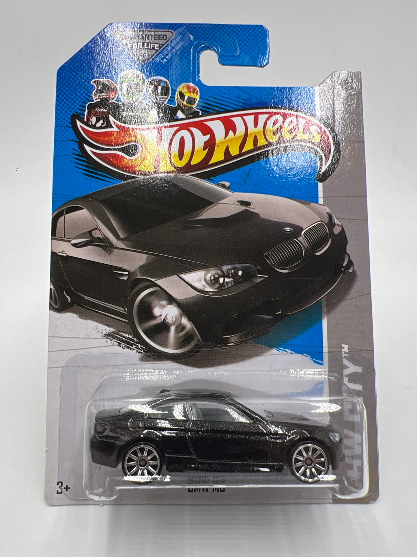 2013 Hot Wheels City #7 BMW M3 Black W/Protector