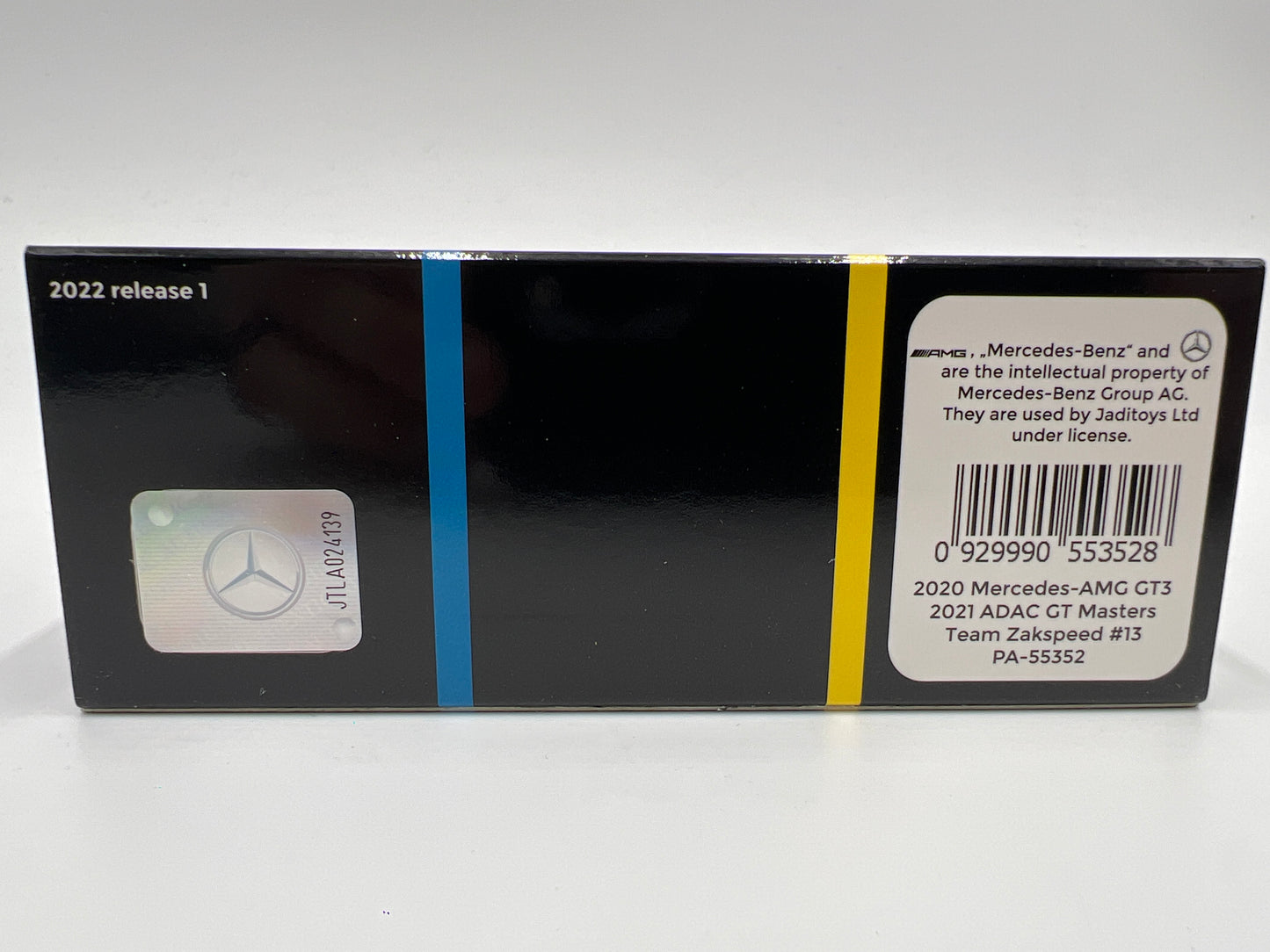 Para64 1:64 Scale Diecast Team Zakapeed #13 Mobil 2020 Mercedes-AMG GT3 White