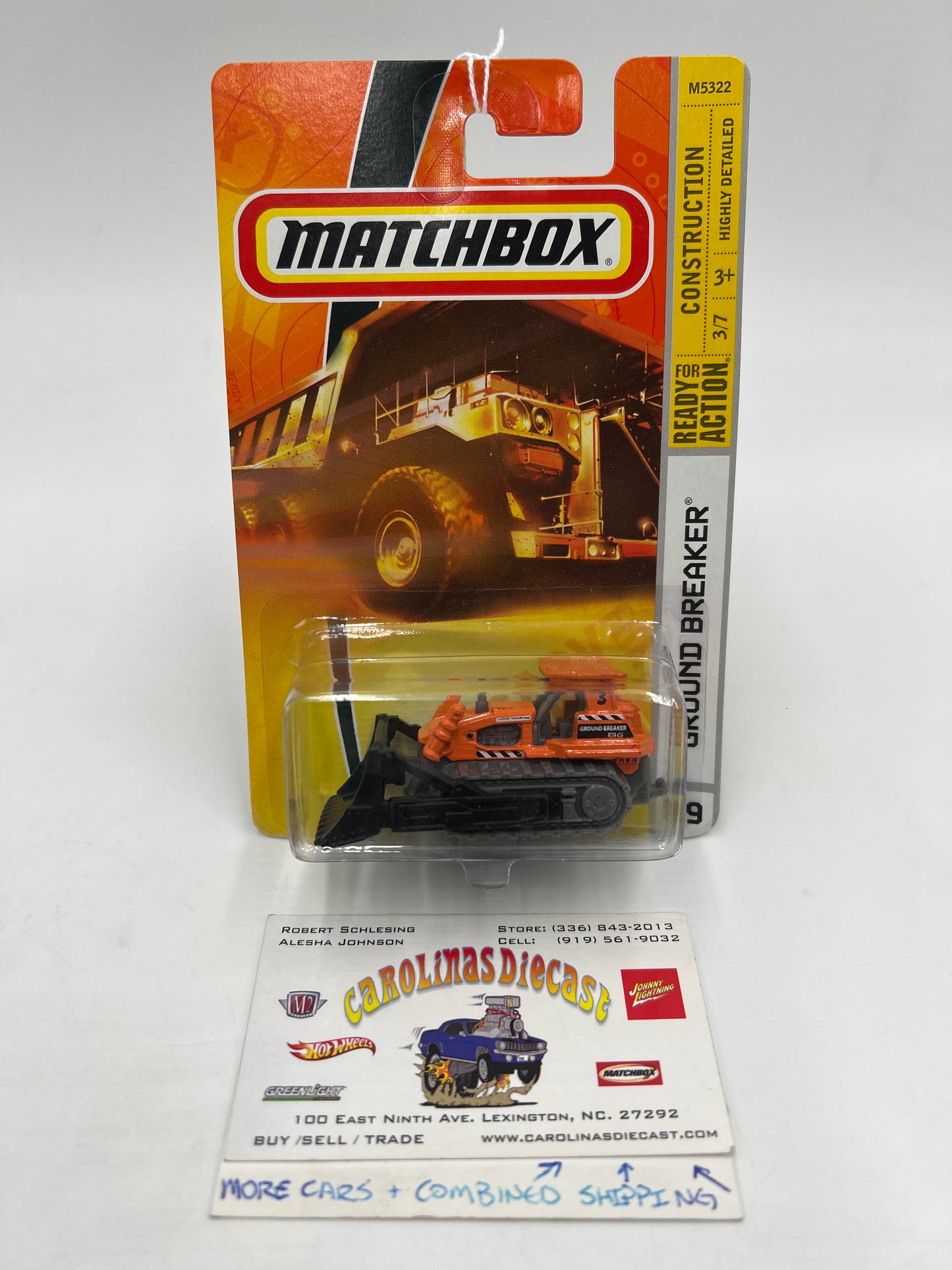 Matchbox Construction #59 Ground Breaker Orange 209H