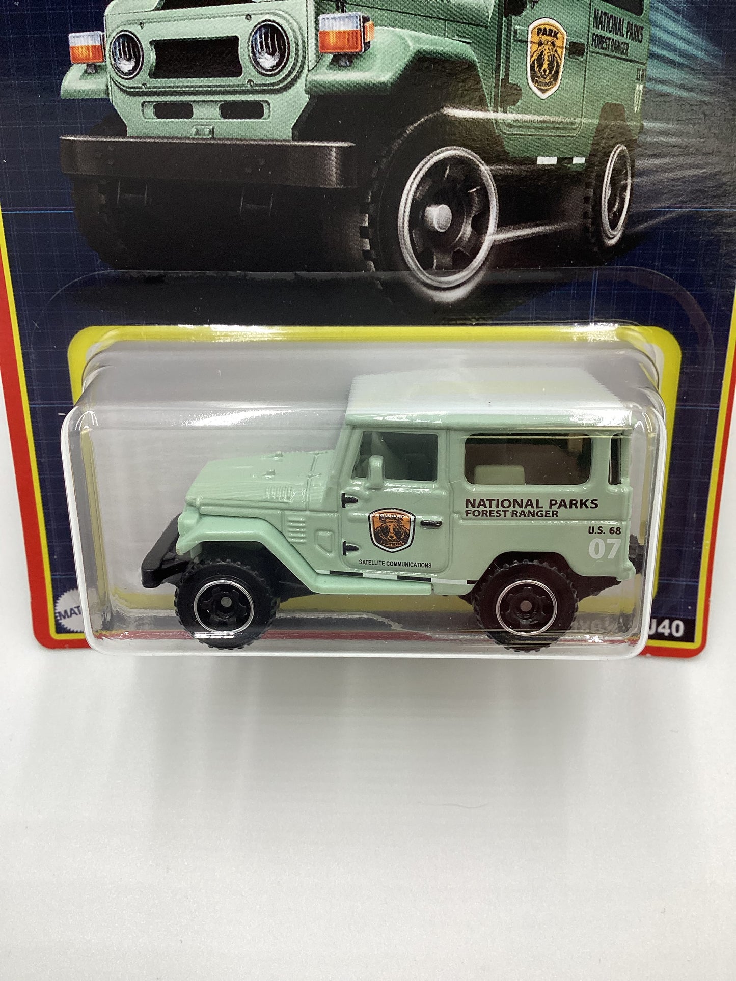 2022 Matchbox Retro Series 8/24 National Parks 1968 Toyota FJ40 Green W/protector