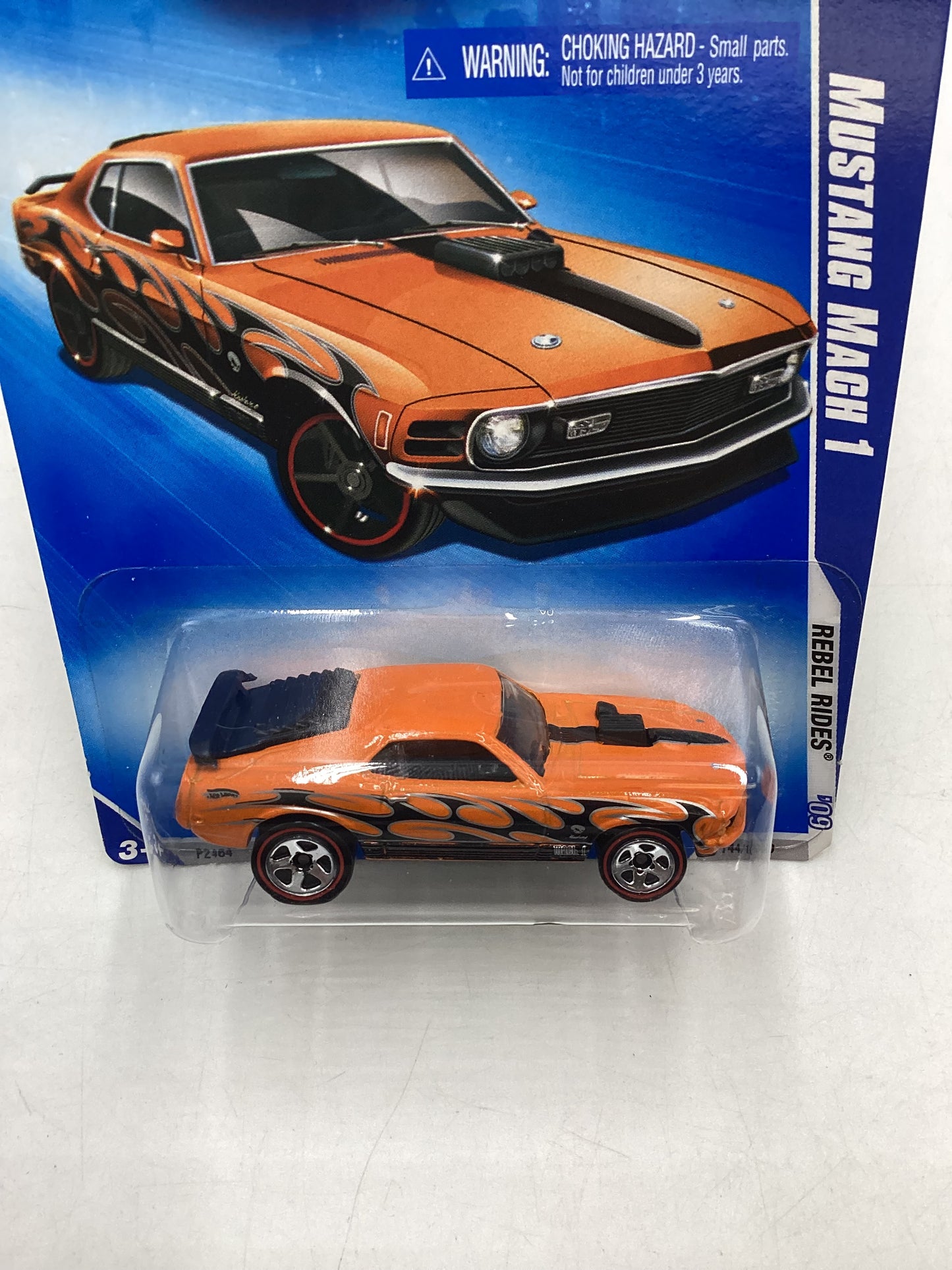 2009 Hot Wheels #144 Mustang Mach 1 Orange Walmart Exclusive 238E