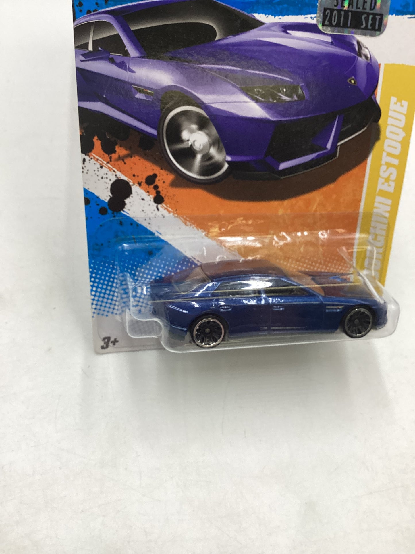 2011 Hot Wheels #48 Lamborghini Estoque Blue Factory Sealed