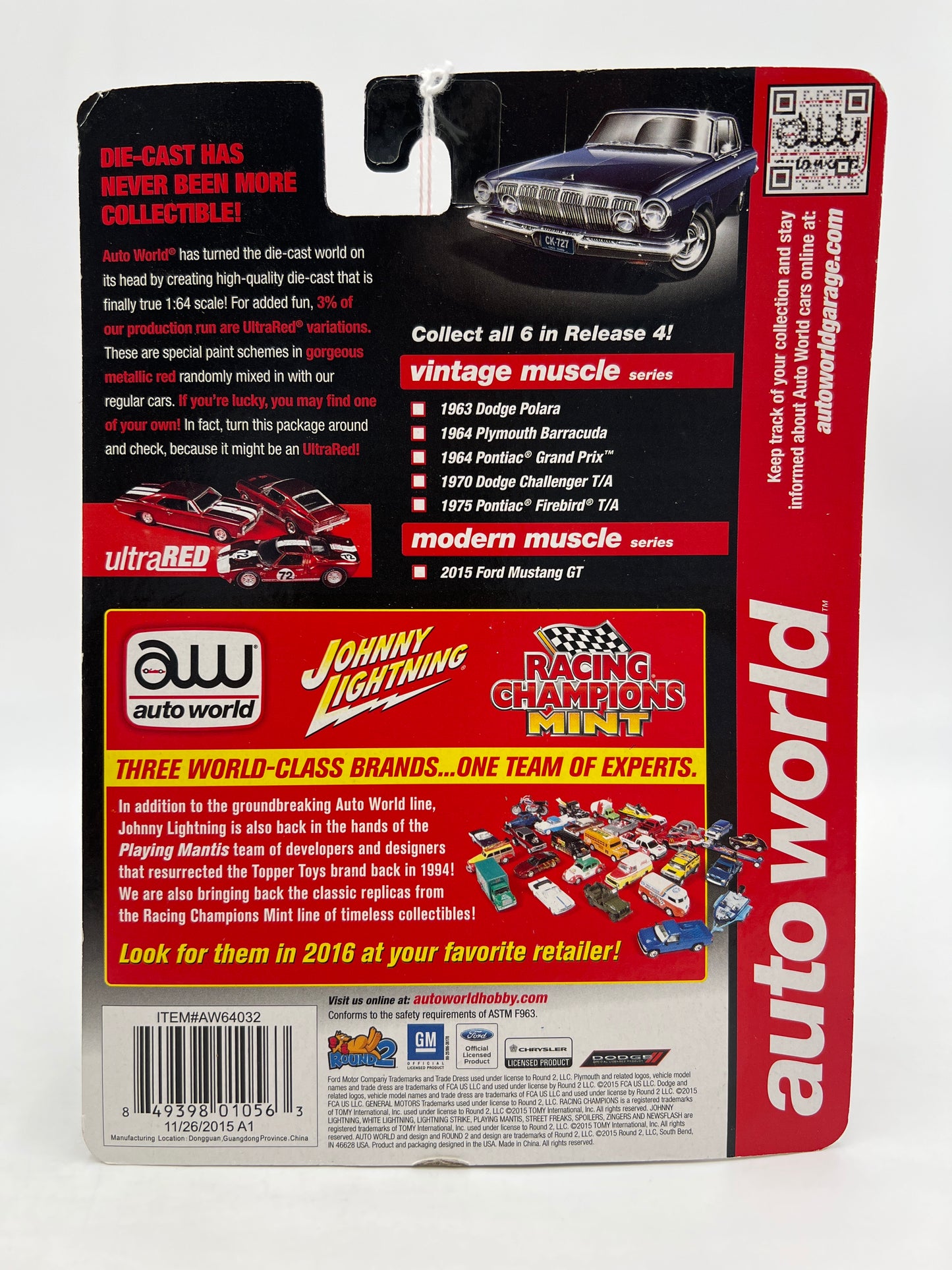 Auto World Vintage Muscle Release 4 #5 1975 Pontiac Firebird T/A Silver 184D