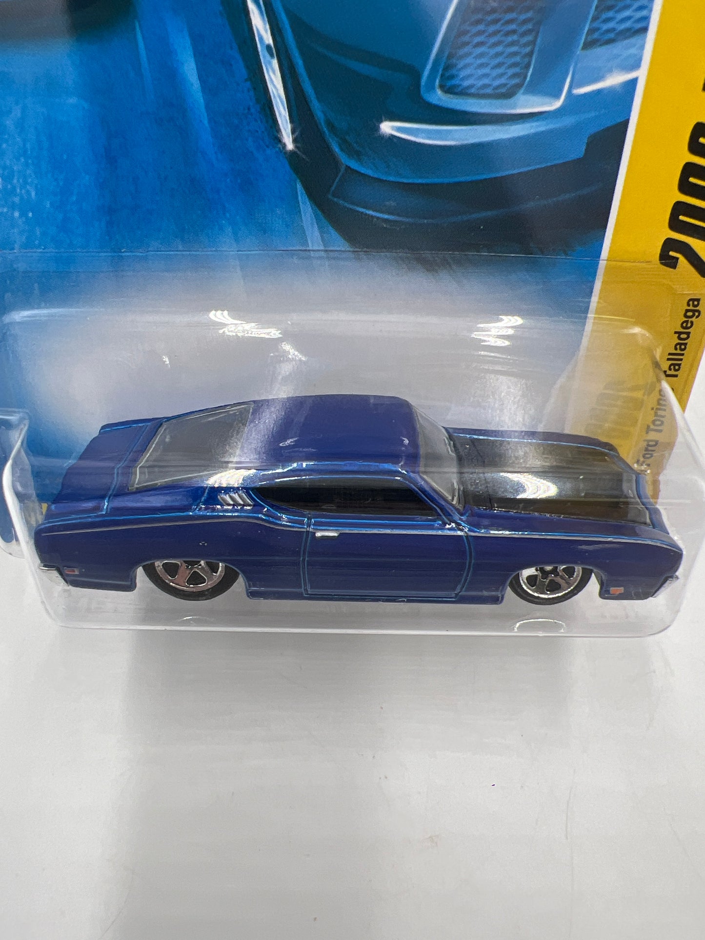 2008 Hot Wheels New Models #19 69 Ford Torino Talladega Blue 31C