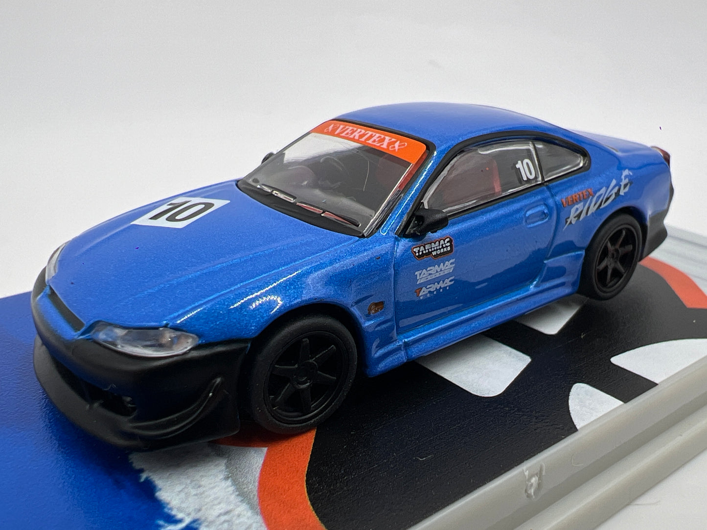 Tarmac Works 10th Anniversary VERTEX Nissan Silvia S15 Blue/Black