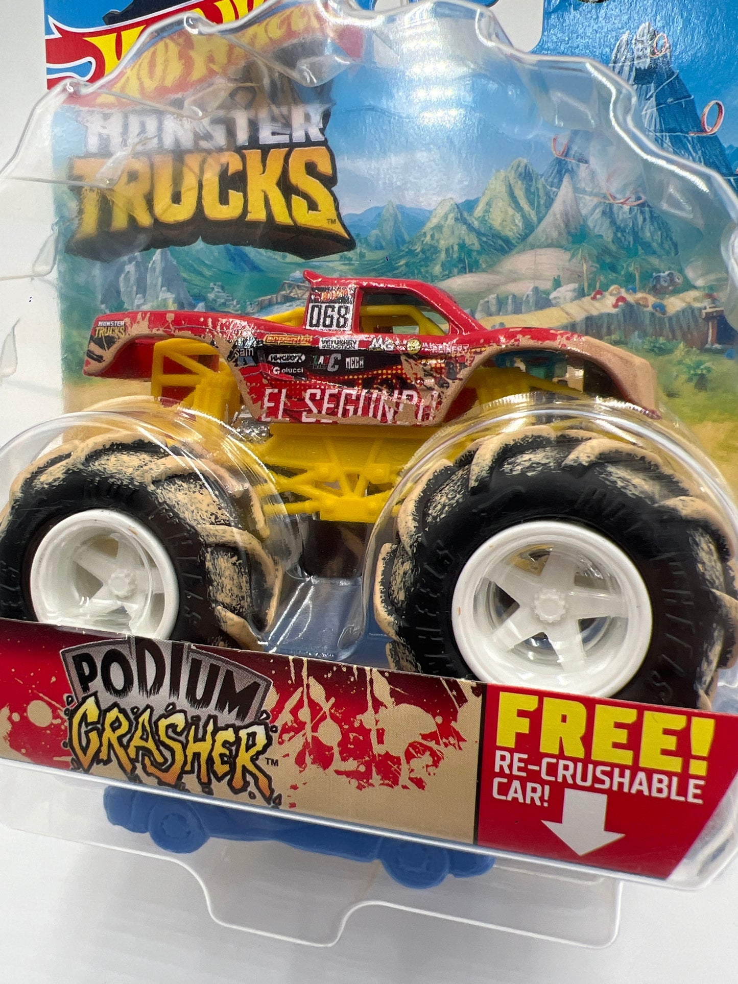 2021 Hot Wheels Monster Trucks Twisted Tredz #34 Podium Crasher 129i
