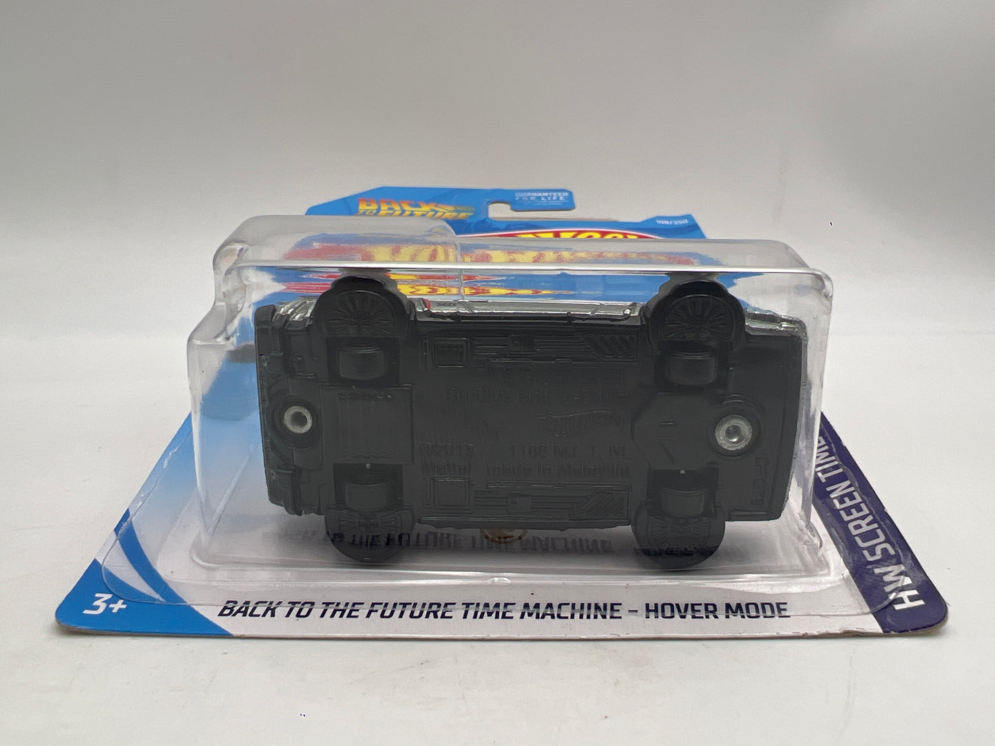 2019 Hot Wheels Super Treasure Hunt #108 BTTF Time Machine Hover Mode W/Protector Card Not Perfect