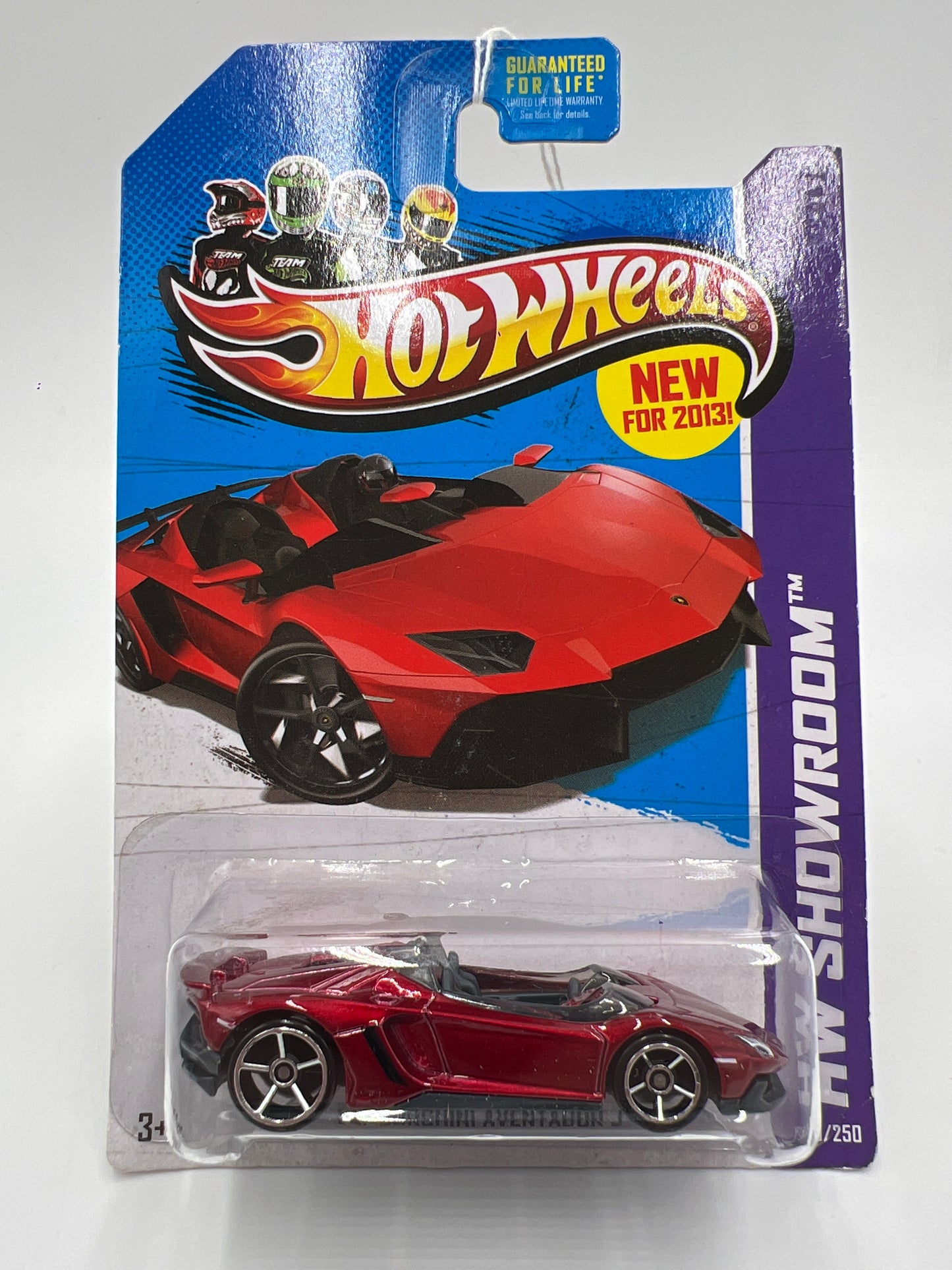 2013 Hot Wheels Showroom #180 Lamborghini Aventador J Red 102C