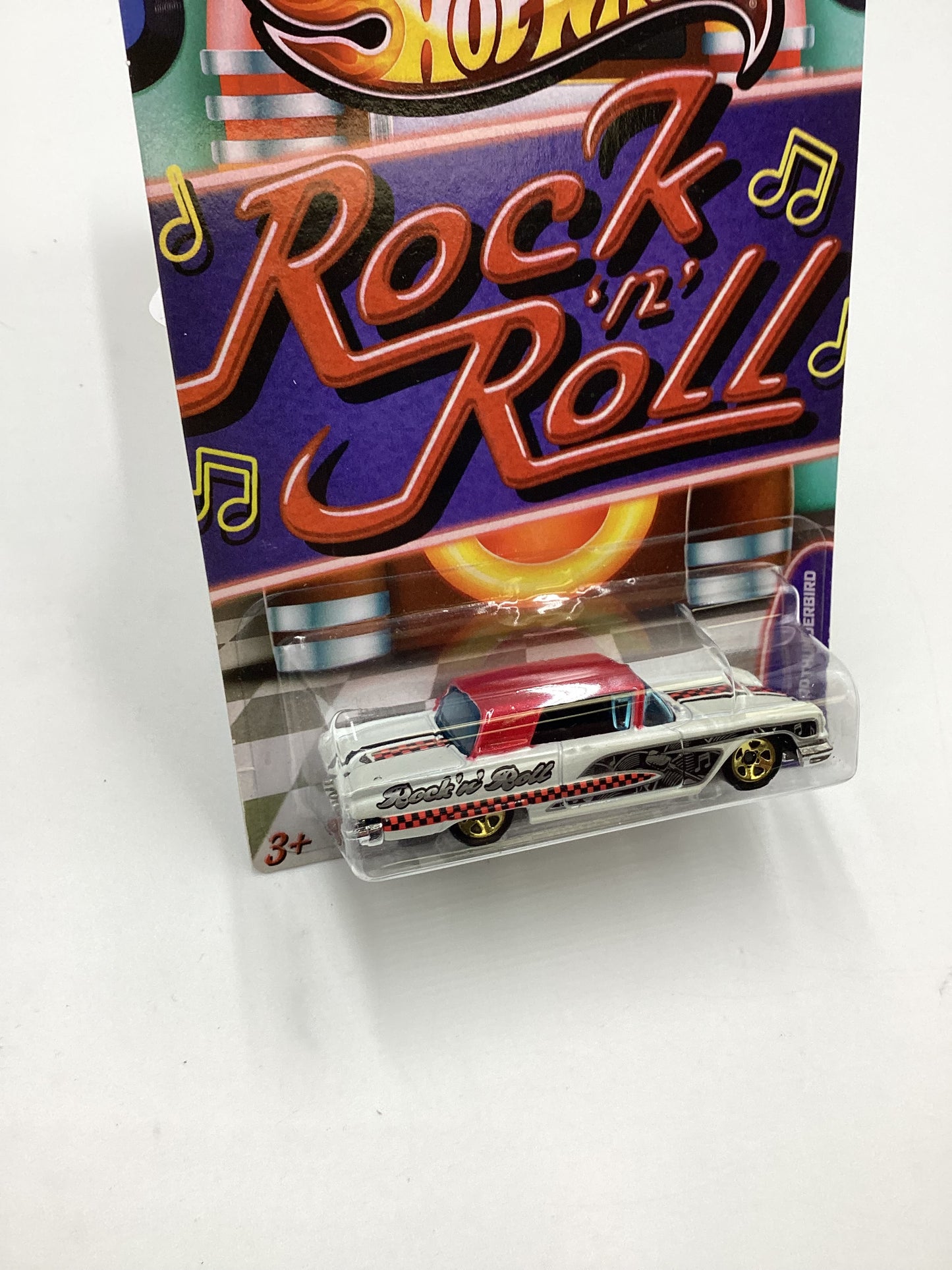 Hot wheels Jukebox Rock N Roll #12 58 Ford Thunderbird White 160J