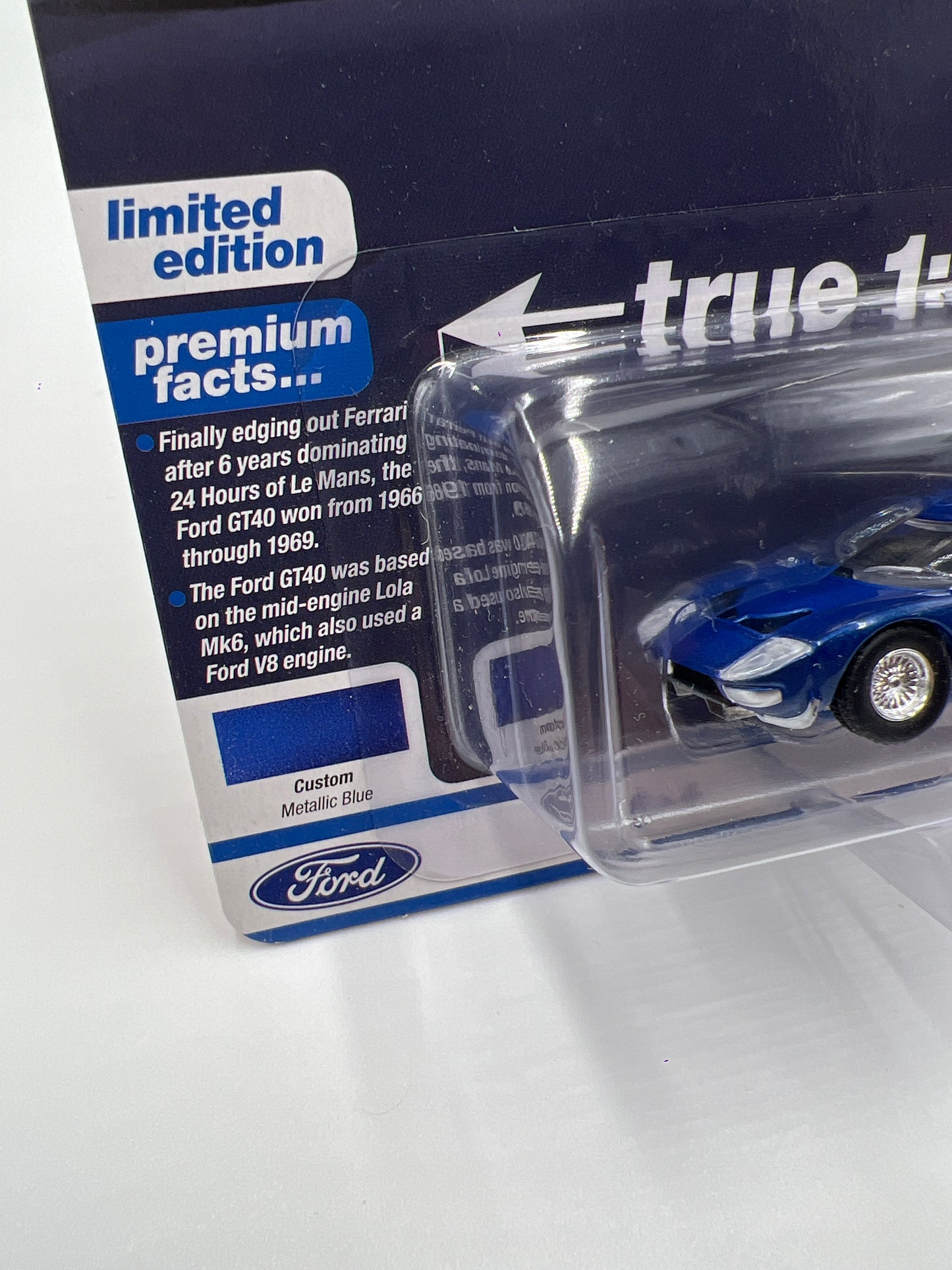 Auto World Vintage Muscle Release 3 Version B 1965 Ford GT40 Mk1 Metallic Blue 184A