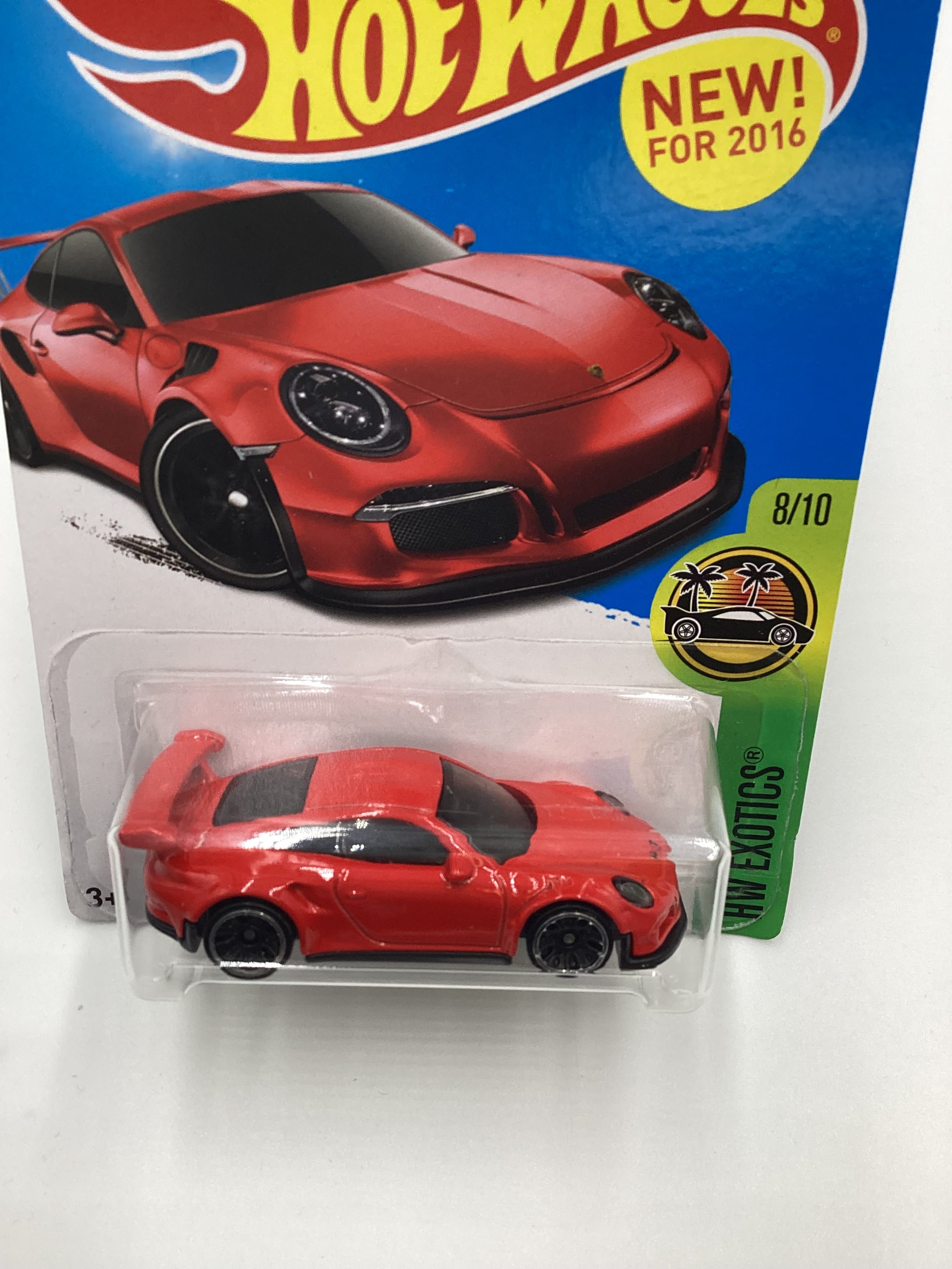 2016 Hot Wheels #78 Porsche 911 GT3 RS Red see last pic 100D